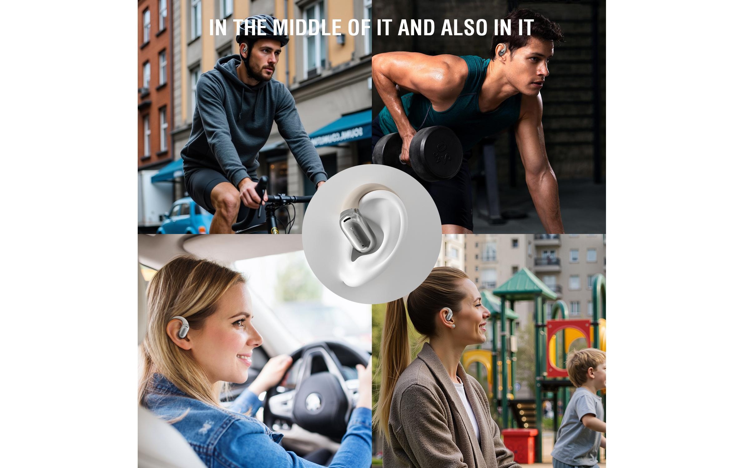 4smarts Écouteurs Bluetooth »SkyBuds AI Screen«