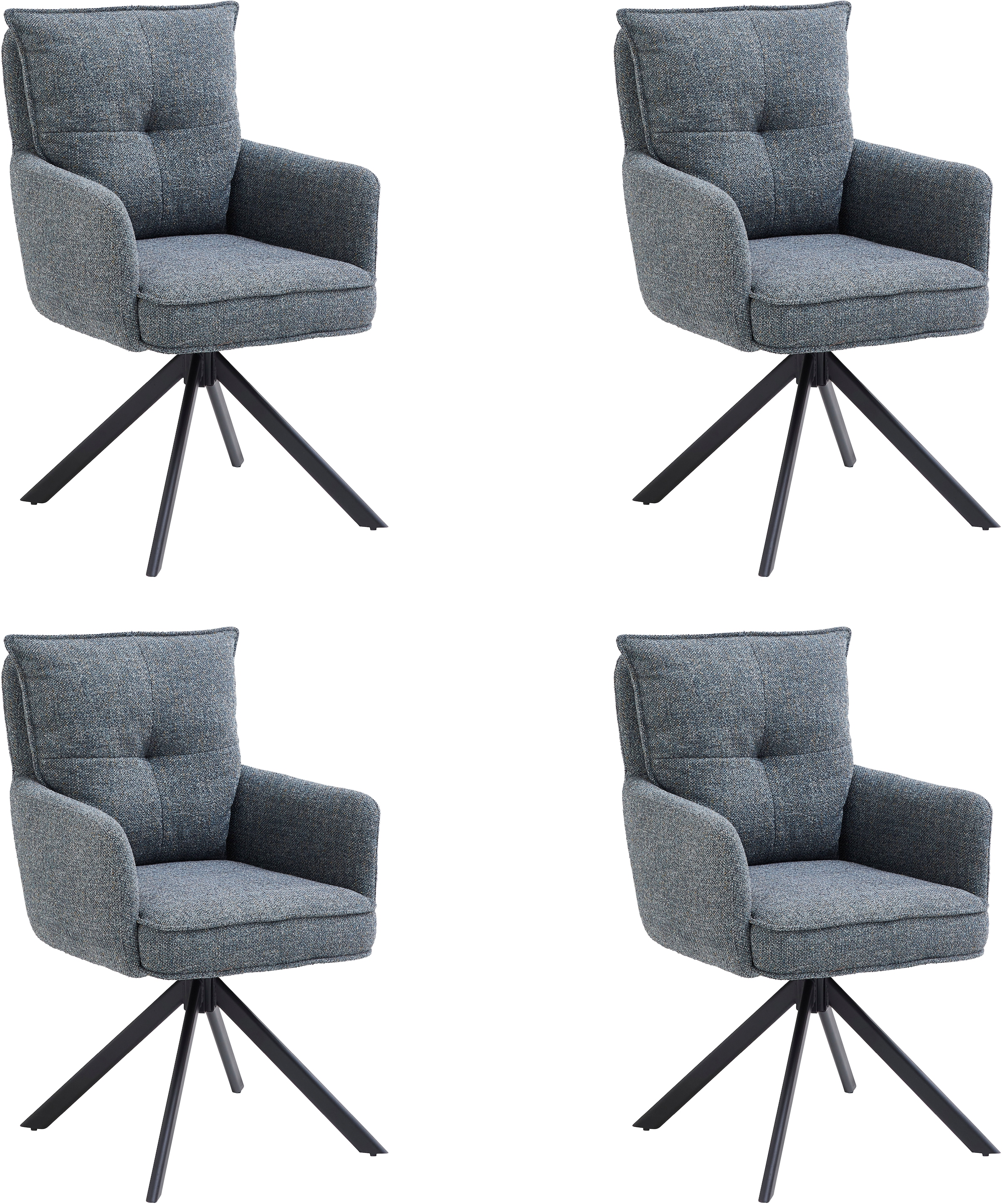 Stolkom Chaise avec accoudoirs »Sofia Young« () 4 cuisBreite 61cm, 180 Grad drehbar