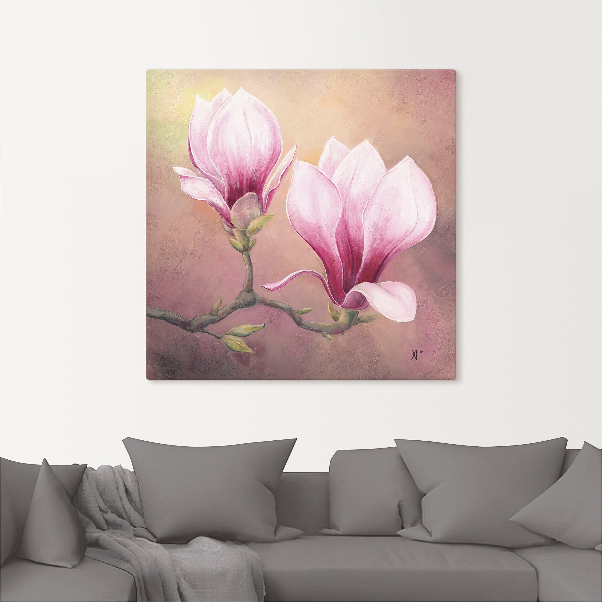 Artland Wandbild »Späte Magnolie«, Blumenbilder, (1 St.), als Alubild, Leinwandbild, Wandaufkleber oder Poster in versch. Grössen