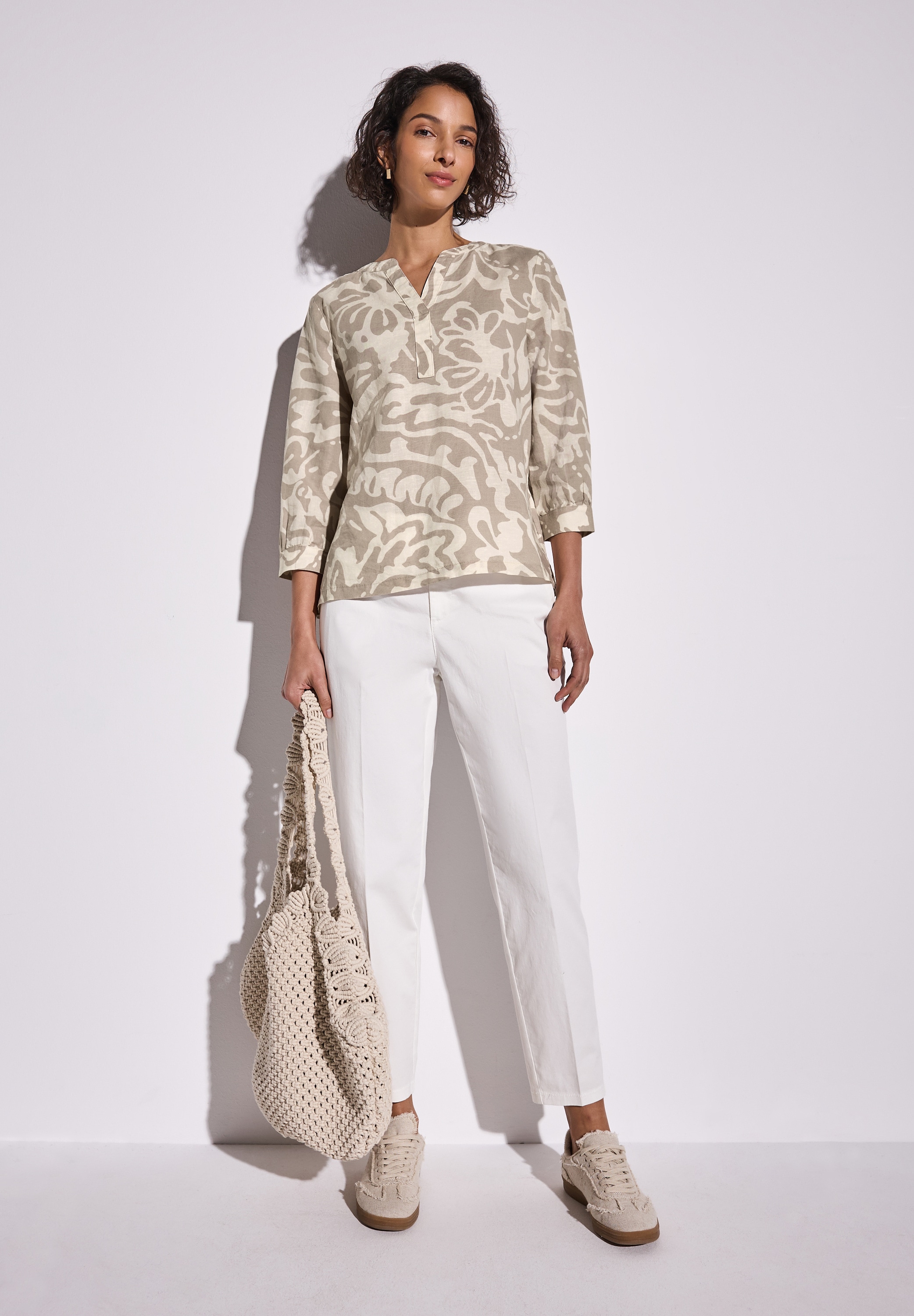 STREET ONE Klassische Bluse, mit All-Over Print