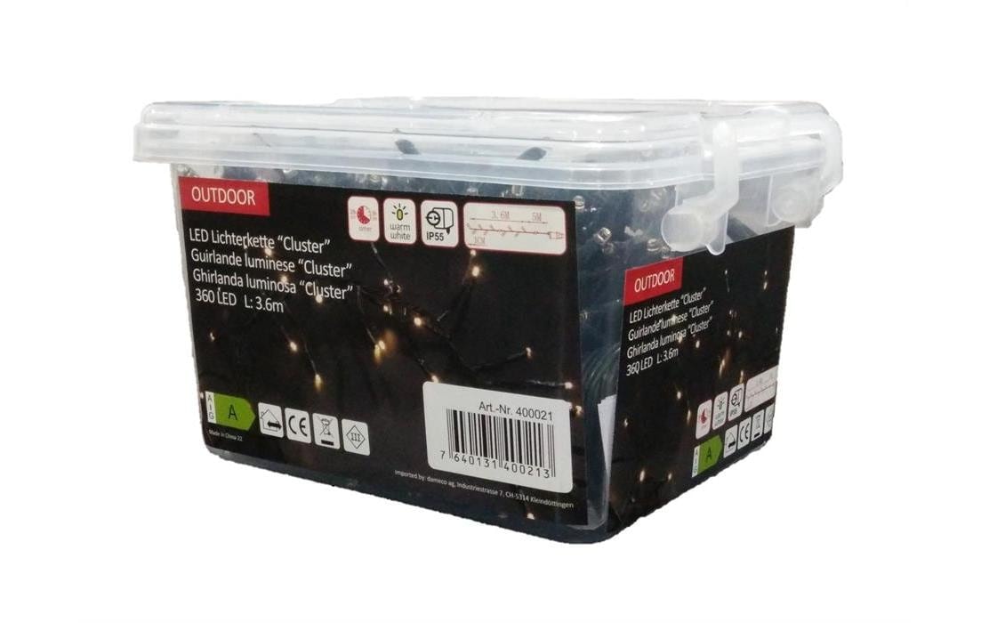   Guirlande lumineuse LED »Dameco Cluster 360 LED, 3,6m Outdoor« 360 cuis-flammig