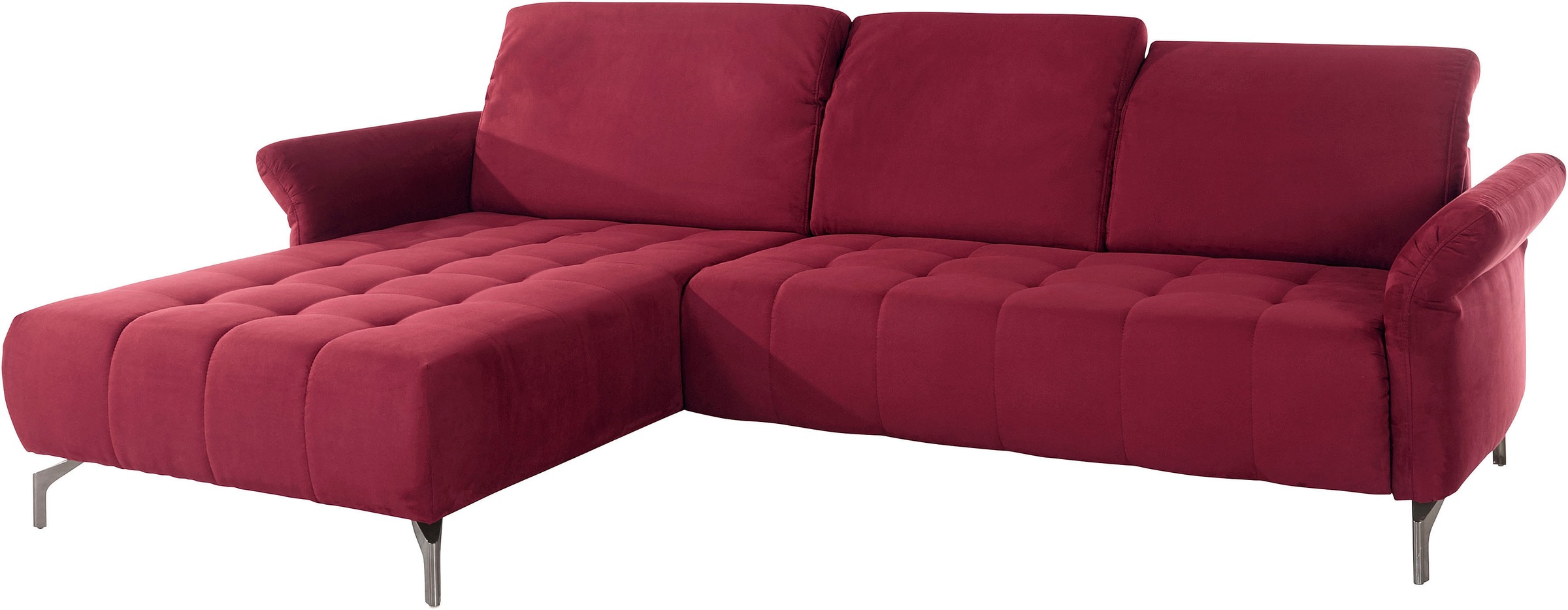 INOSIGN Ecksofa »Fresh L-Form« Federkern, wahlweise Kopfteilverstellung und motorischer Vorziehsitz