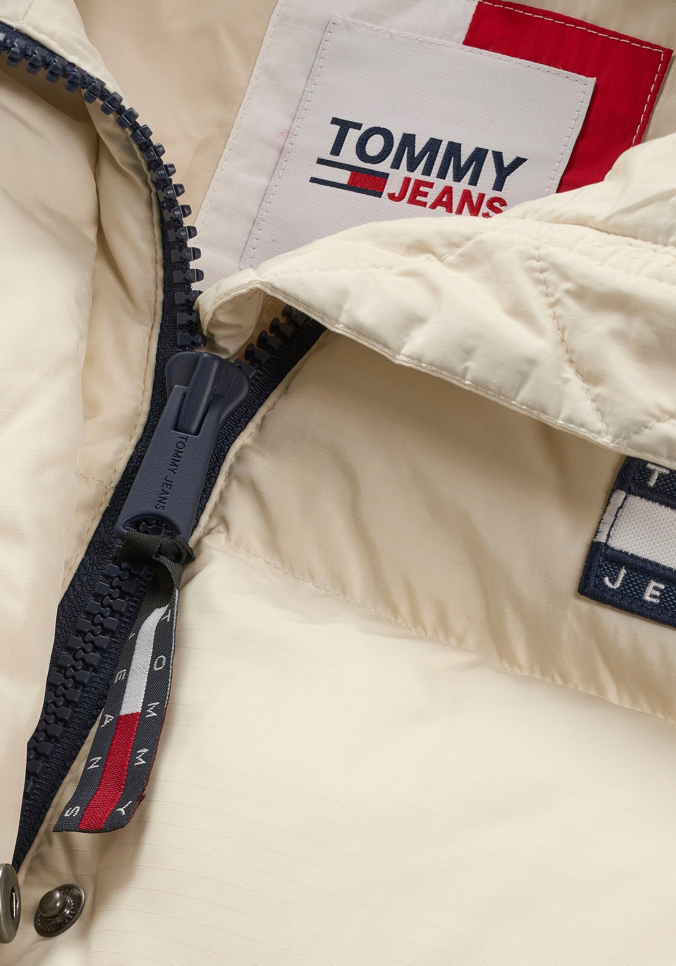 ♕ Tommy Jeans Steppmantel »TJW versandkostenfrei PUFFER«, verstellbaren bestellen LONG mit ALASKA Ärmelabschlüssen