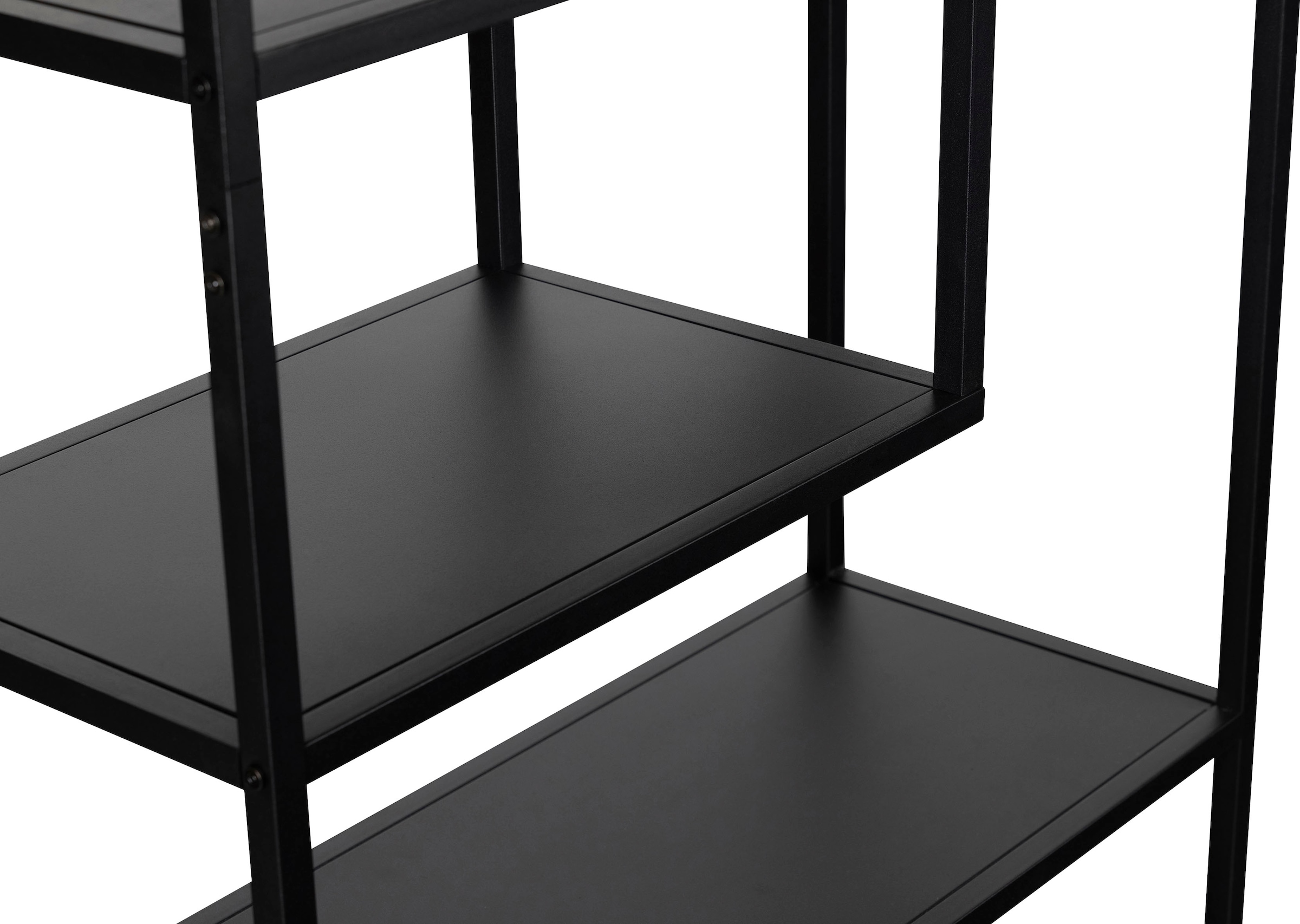 WOOOD Bücherregal »Teun Metall pulverbeschichtet, H 188 x B 85 x T 35 cm« Tragkraft 30 kg pro Boden, Wandbefestigung, Pfleigleicht