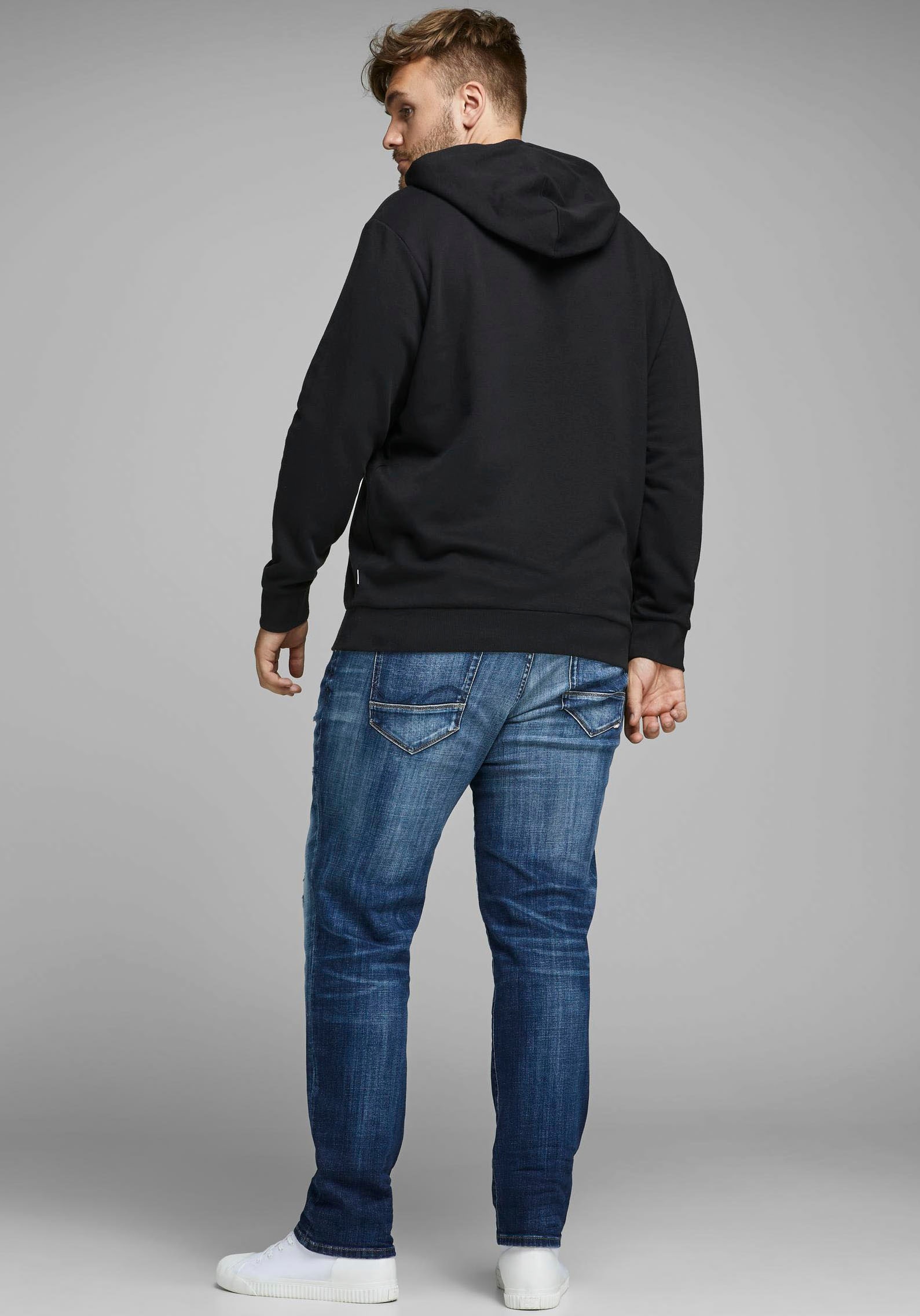 Jack & Jones PlusSize Kapuzensweatshirt »CORP LOGO SWEAT HOOD«, Bis Grösse 6XL