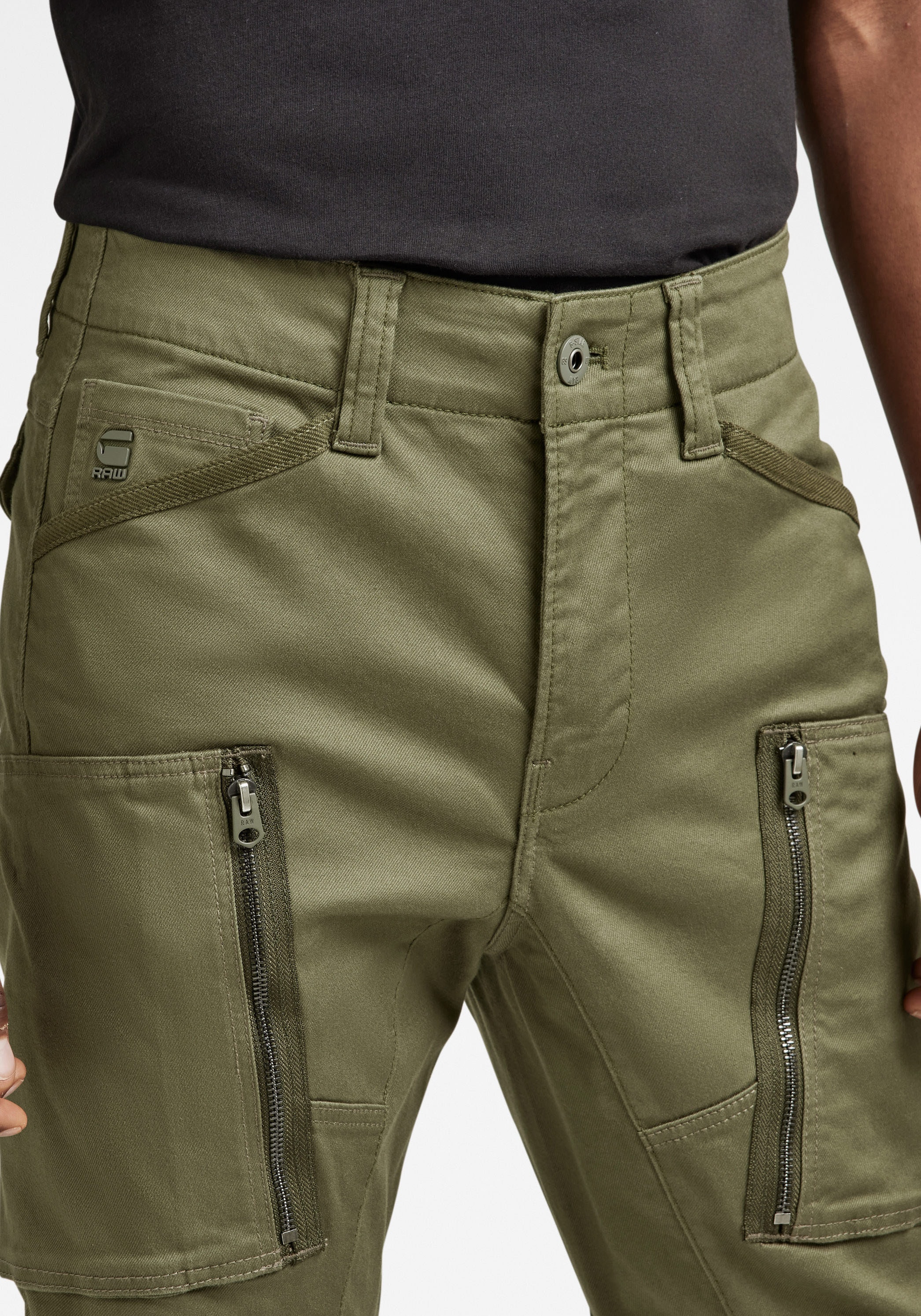 G-Star RAW Cargohose »Zip Pocket 3D Skinny Cargohose«, verdeckter Reissverschluss - 3D-Effekt