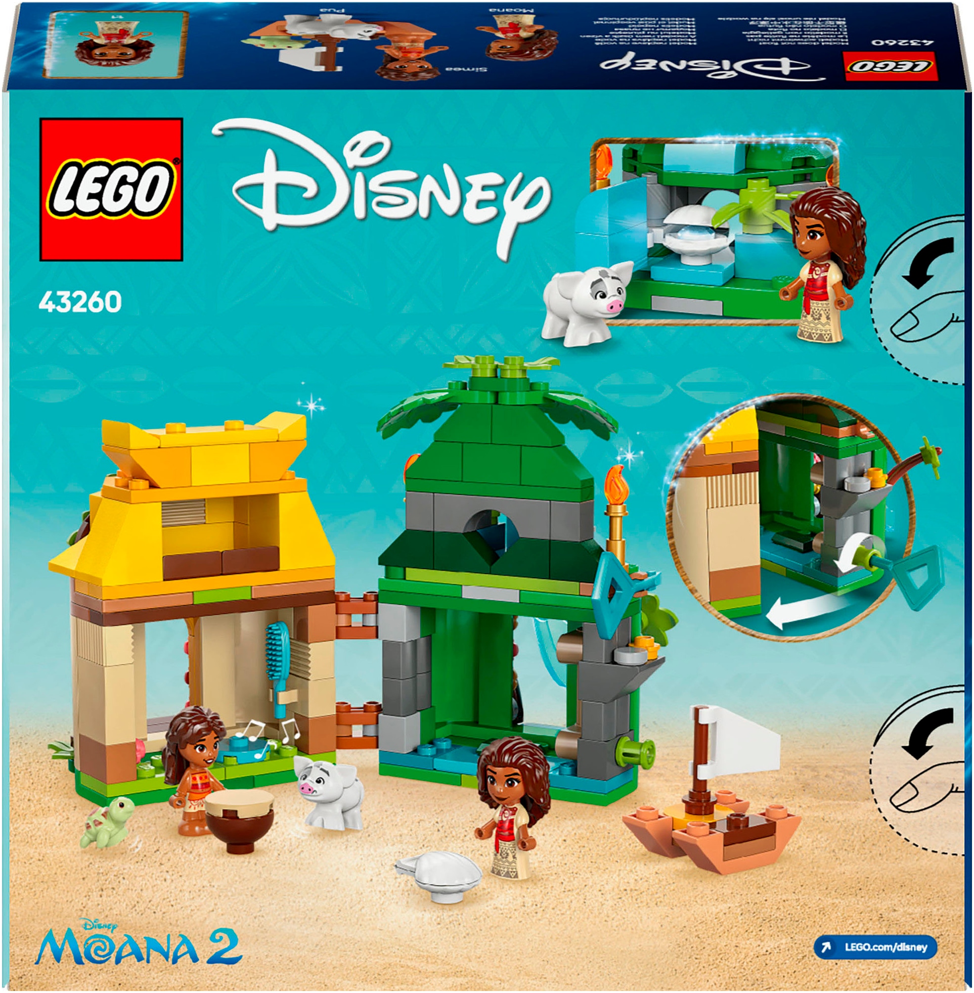 LEGO® Pions de construction »Vaianas Inselspass (43260), LEGO Disney Princess« Made in Europe