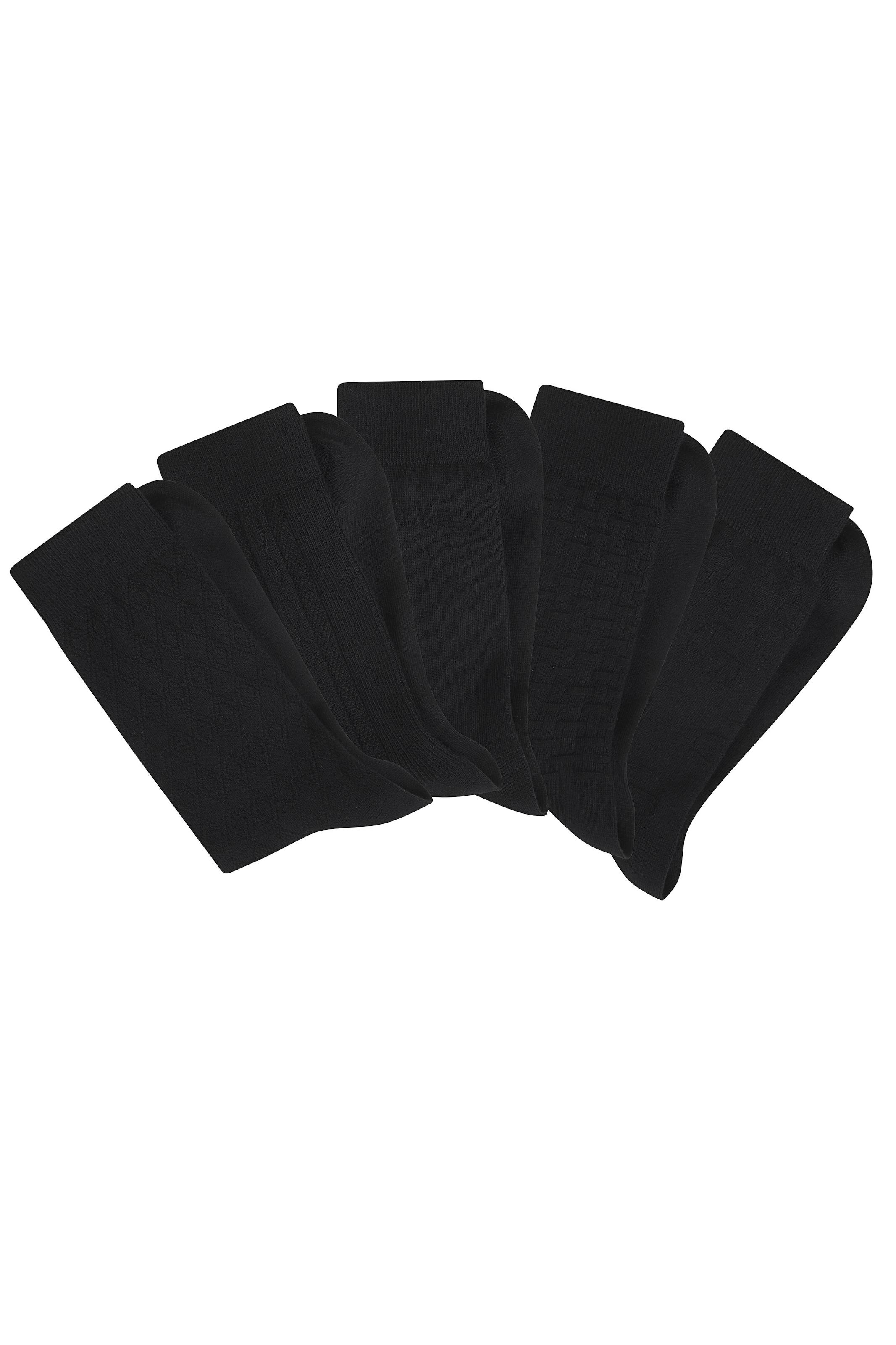H.I.S Businesssocken »Klassische Herren, Männersocken, unifarben, ohne drückende Naht« Packung, Anzugsocken, 5 Paar tlg. mit dezent eingestrickten Designs