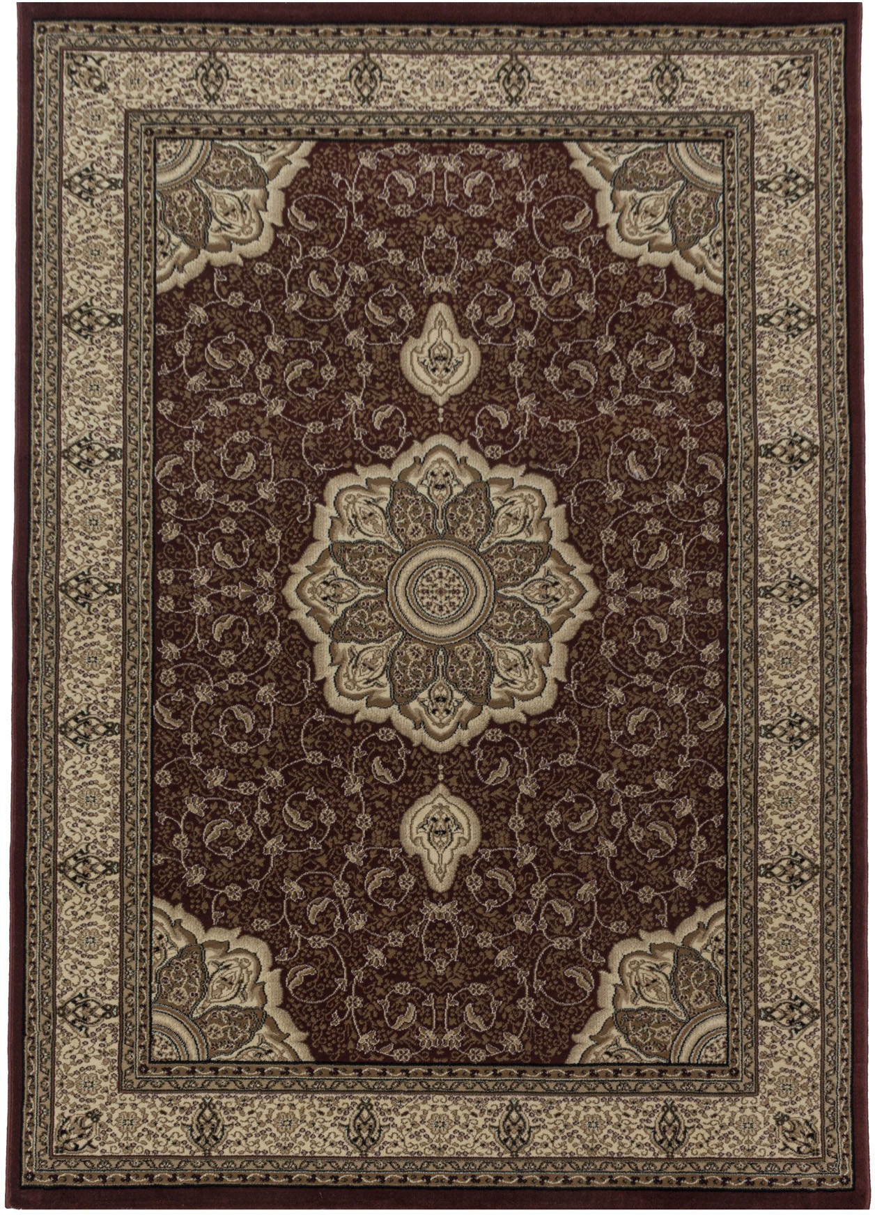 Ayyildiz Teppiche Teppich »KASHMIR 2601«, rechteckig, 10 mm Höhe, Orient Optik, pflegeleicht, robuster Kurzflor, Wohnzimmer