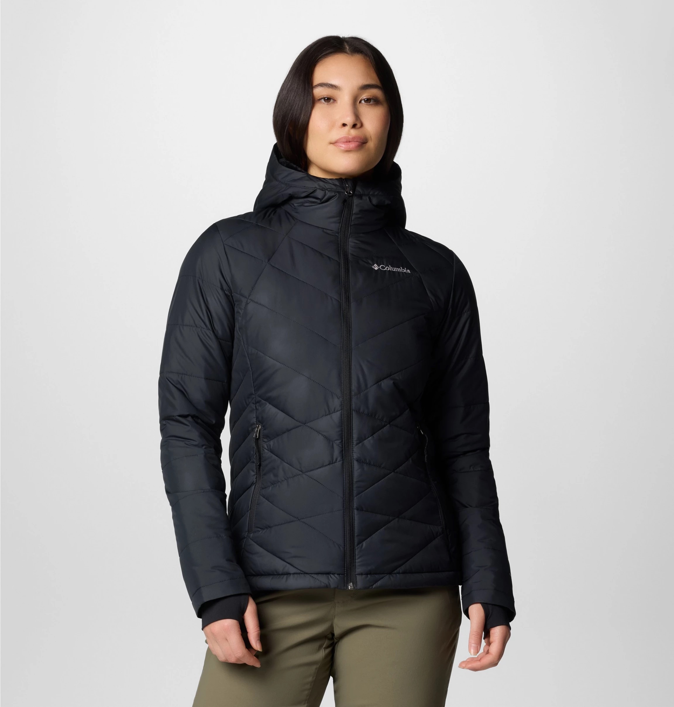 Columbia Steppjacke »HEAVENLY HOODED JACKET«, (1 St.), mit Kapuze