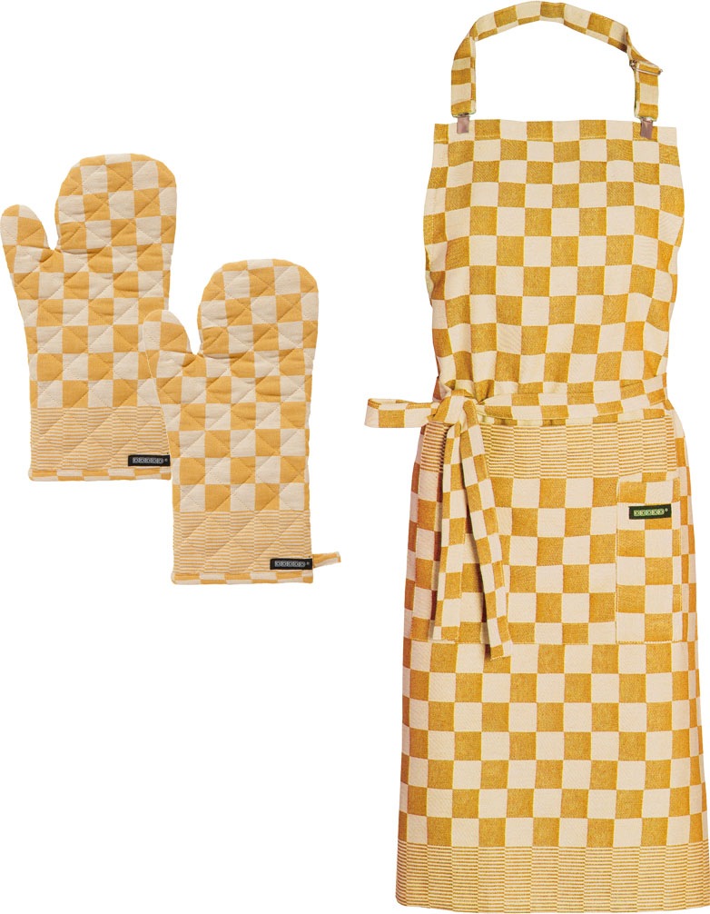 Image of DDDDD Kochschürze »Barbeque«, (Set, 3 tlg., bestehend aus 1x Kochschürze + 2x Ofenhandschuh) bei Ackermann Versand Schweiz