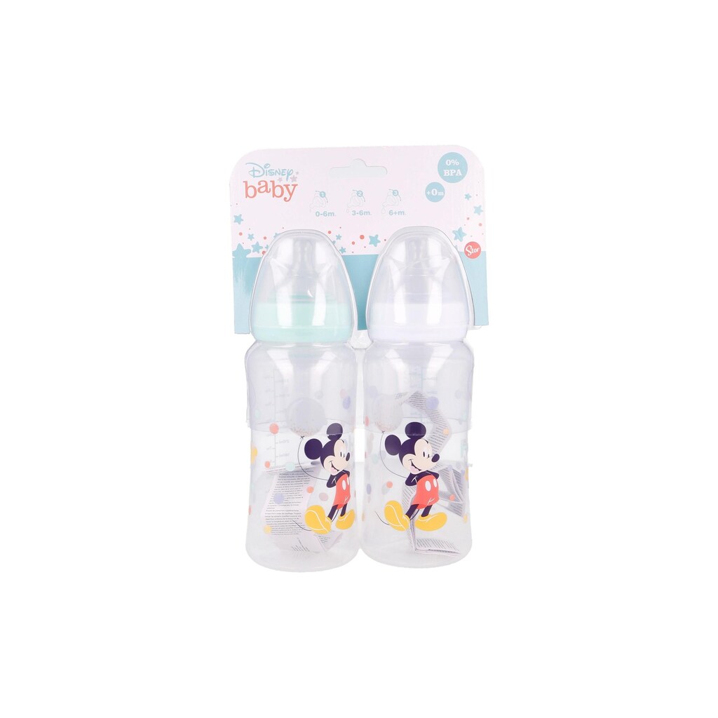 Babyflasche »Stor Mickey Mouse«, (2 tlg.)
