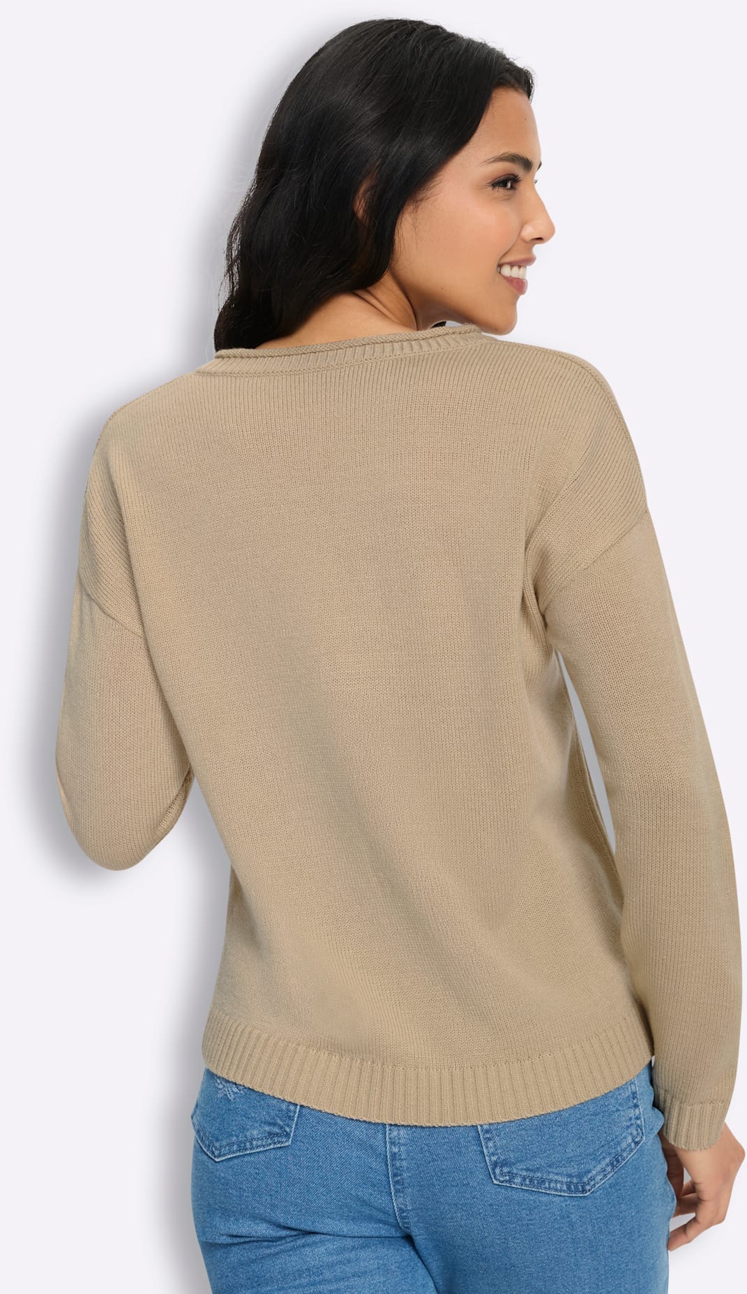 Classic Basics V-Ausschnitt-Pullover »Strickpullover«