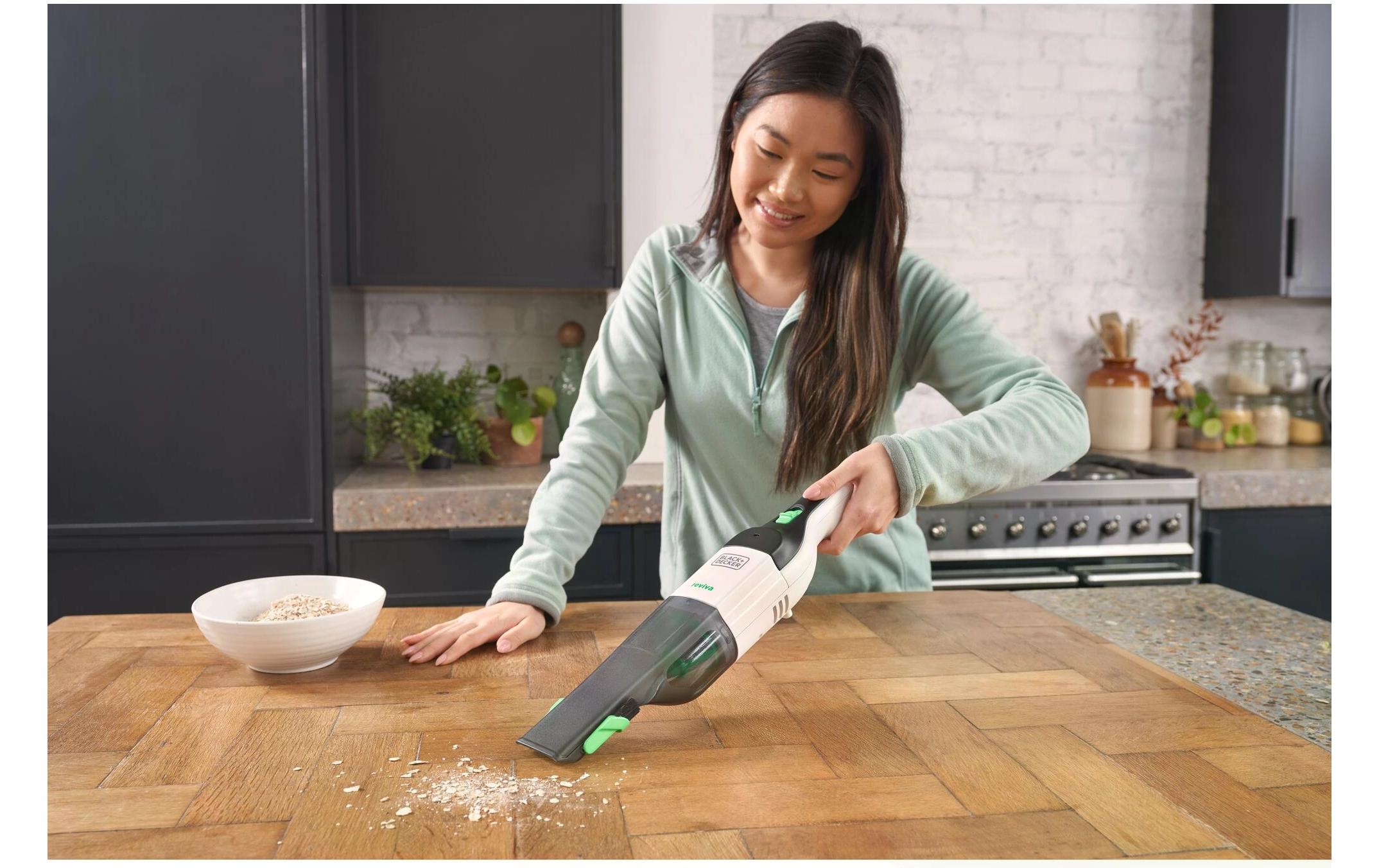 Black + Decker Akku-Handstaubsauger »REVHV8C-QW Schwarz/Weiss«