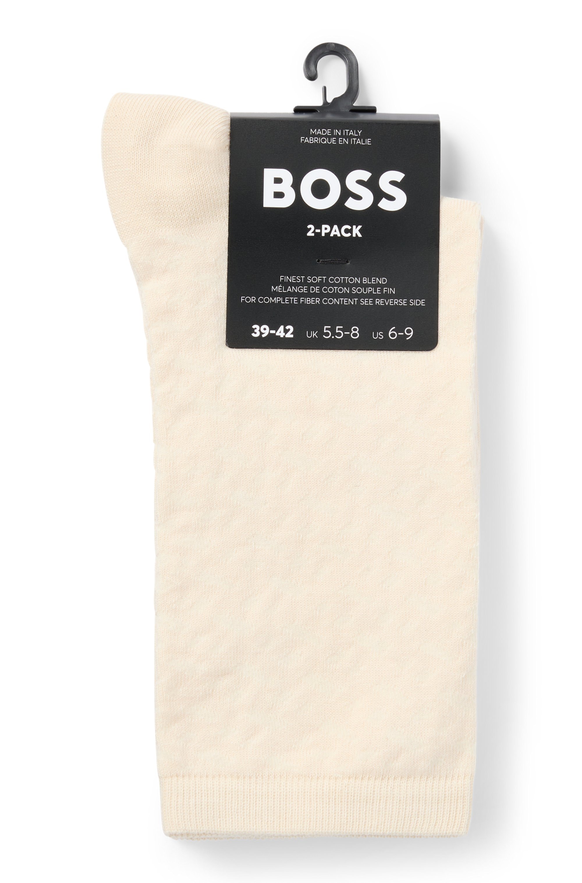 BOSS Freizeitsocken »2P RS Monogram CC«, (Packung, 2 Paar, 2er-Pack), aus weicher Baumwollmischung
