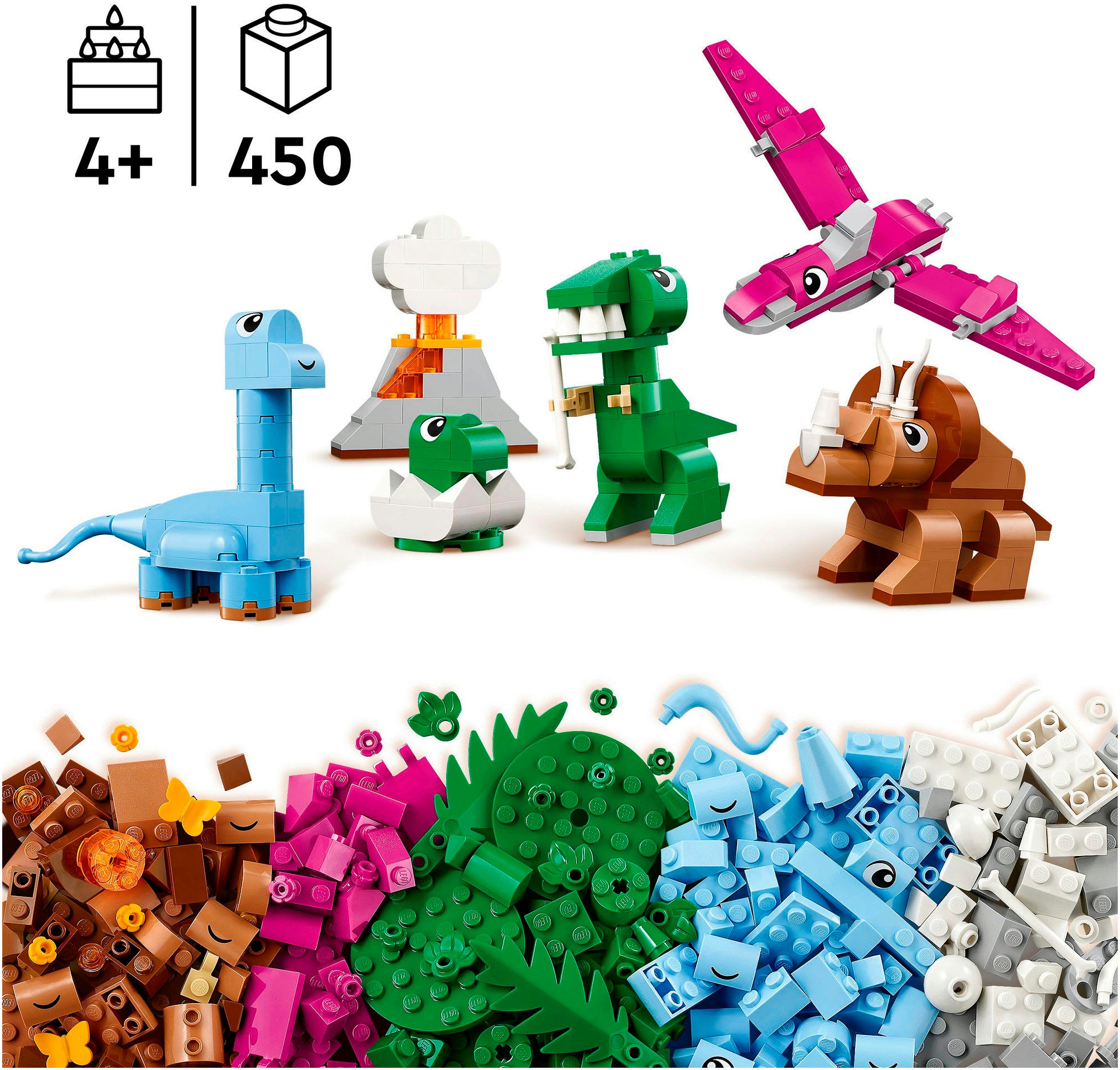LEGO® Pions de construction »Kreative Dinosaurier (11041), LEGO Classic« Made in Europe