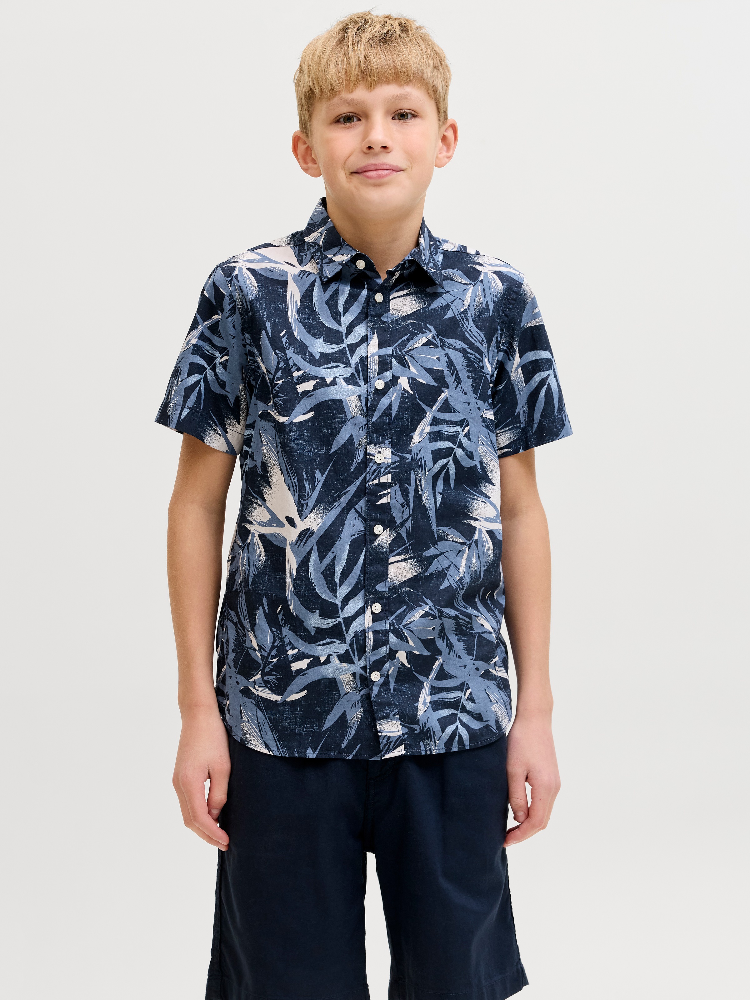 Jack & Jones Junior Kurzarmhemd »JJHONOLULU AOP SHIRT SS JNR« mit Allover-Print