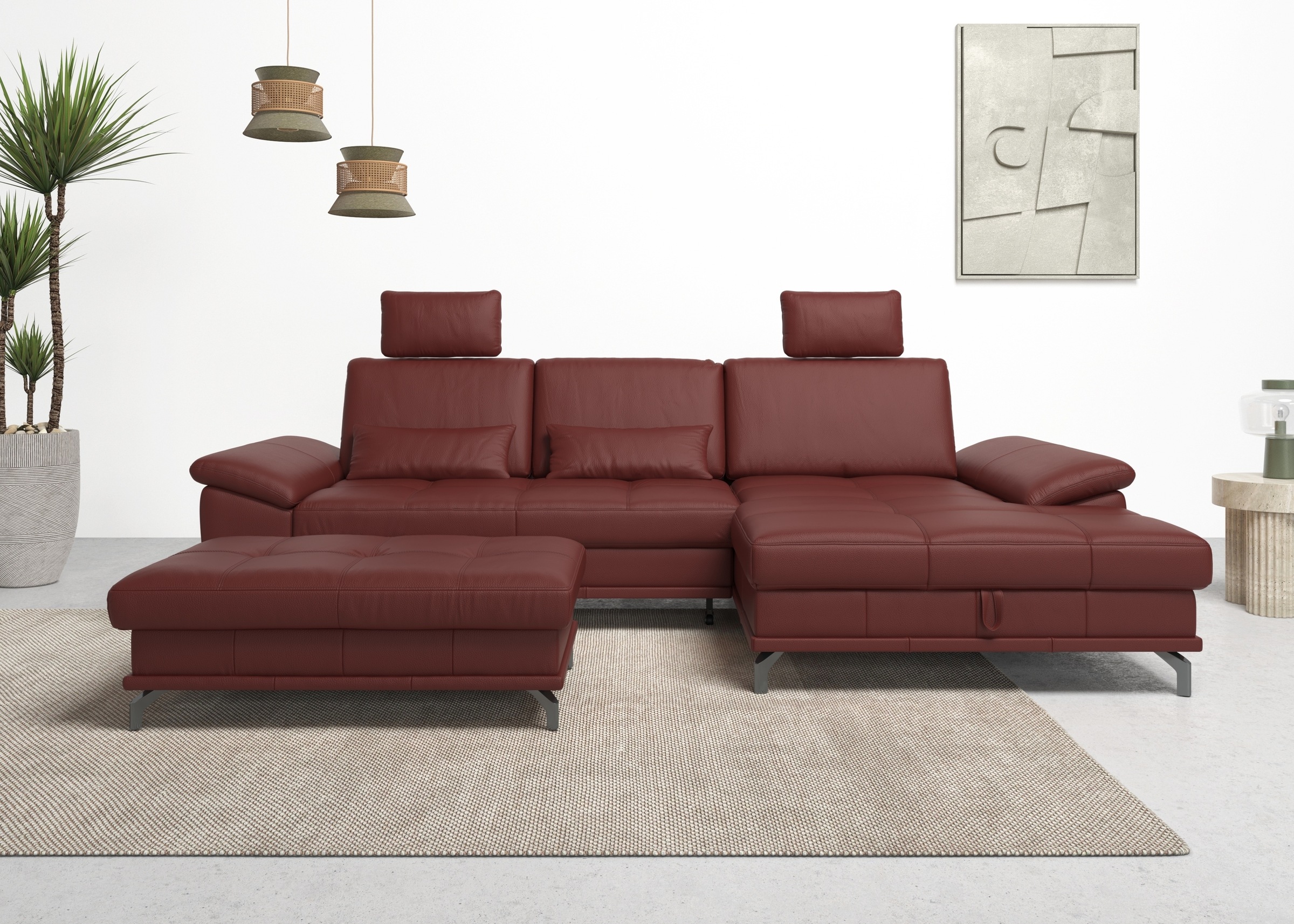 Image of GOODproduct Ecksofa "Costello L-Form, B: 301 cm mit Sitztiefen-, Armteilverstellung &" 3 Nierenkissen, optional Bettfunktion & Bettkasten