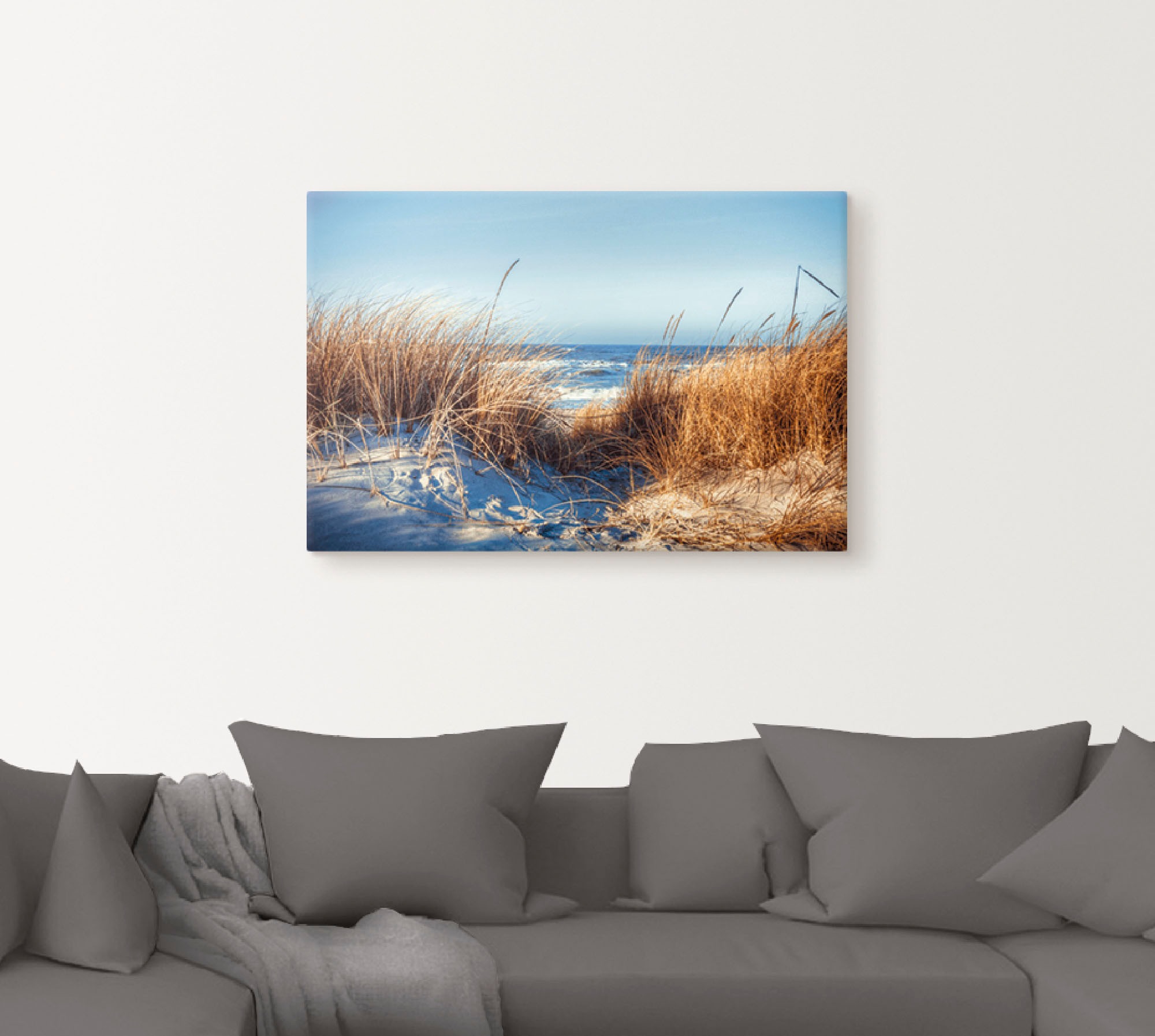 Artland Wandbild »Am Strand«, Strand, (1 St.), als Leinwandbild, Poster in verschied. Grössen
