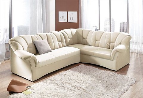 DOMO collection Ecksofa »Papenburg B/T/H: 242/190/84 cm L-Form«, wahlweise mit Bettfunktion, Langer...