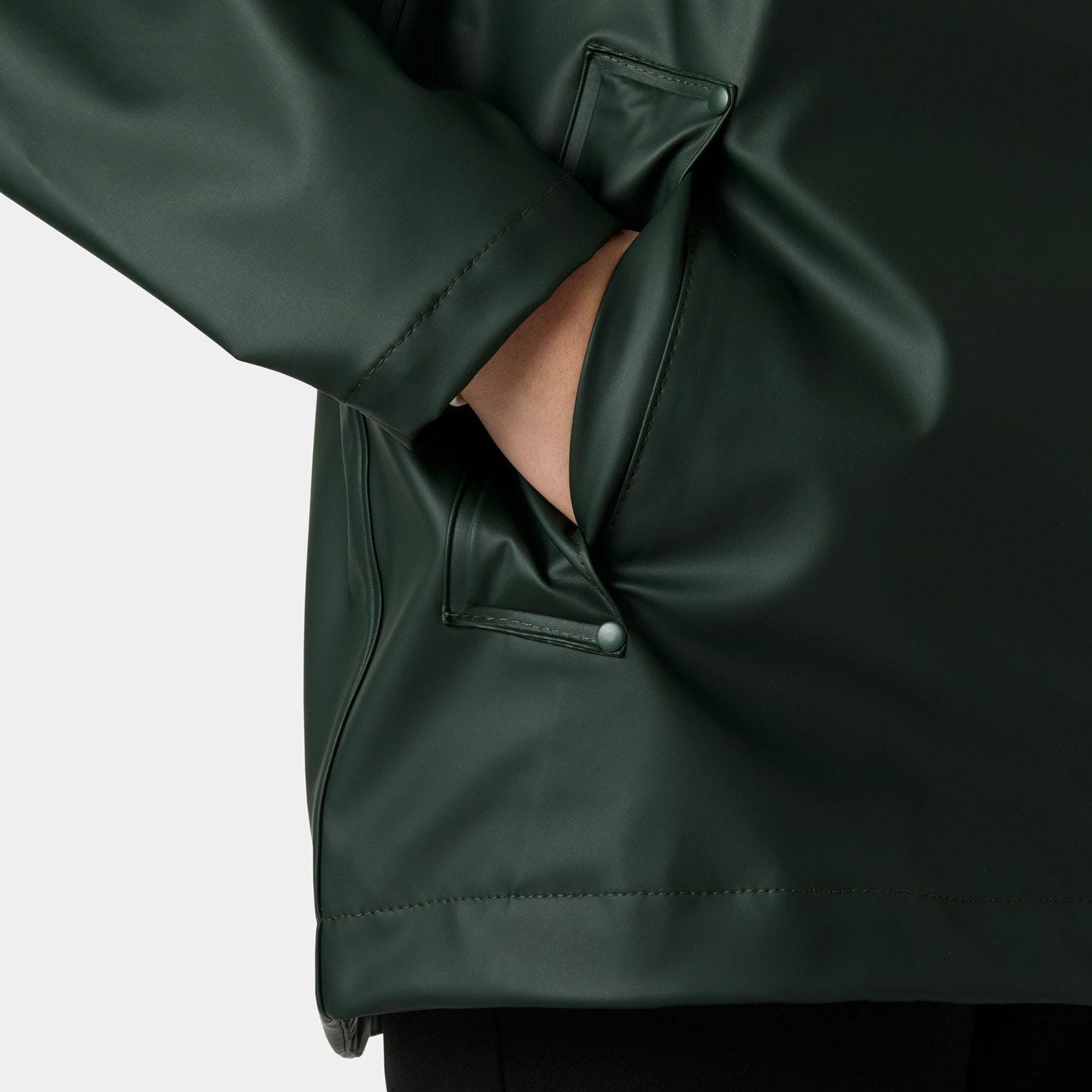 Helly Hansen Veste de pluie »W MOSS JACKET« avec capuche avec col montant, coupe-vent, tissu PU imperméable