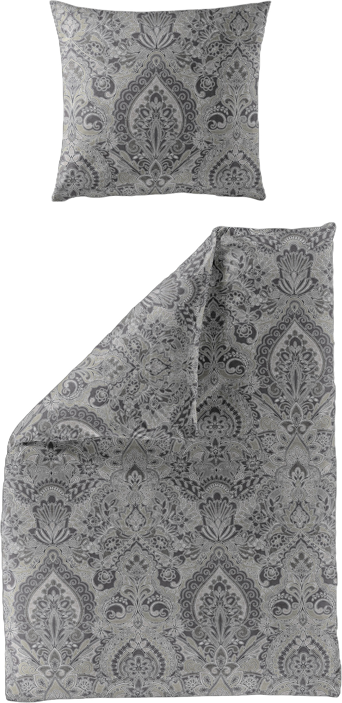 Image of BIERBAUM Bettwäsche "3846" 2 Stk. Biber, 100 % Baumwolle, pflegeleicht, kuschelig weich
