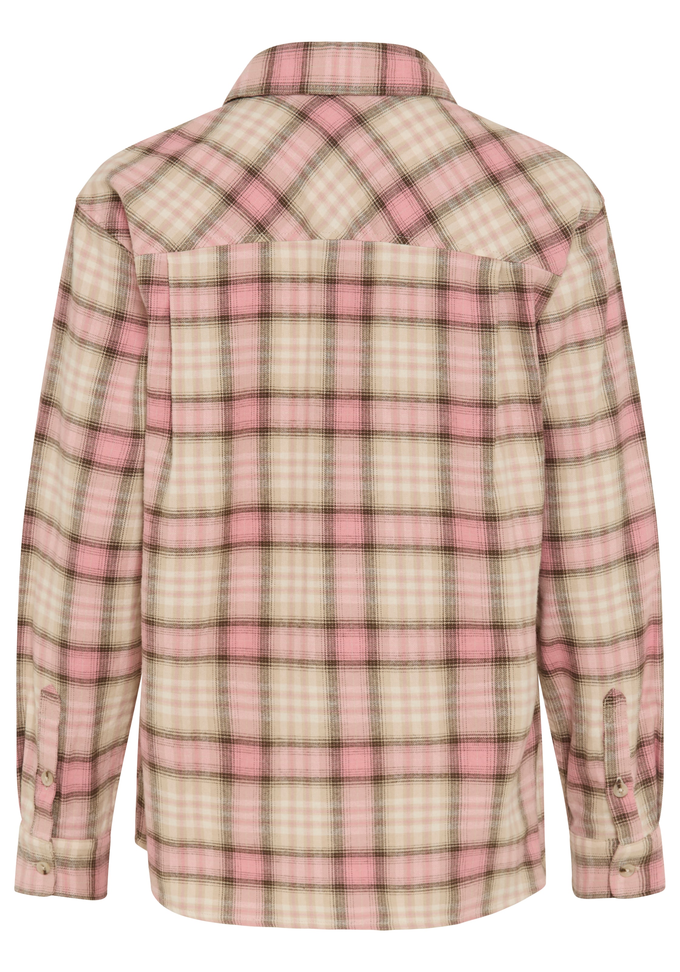 KangaROOS Blouse chemise coupe oversize, manches longues avec poignet à 1 bouton et fente de manche