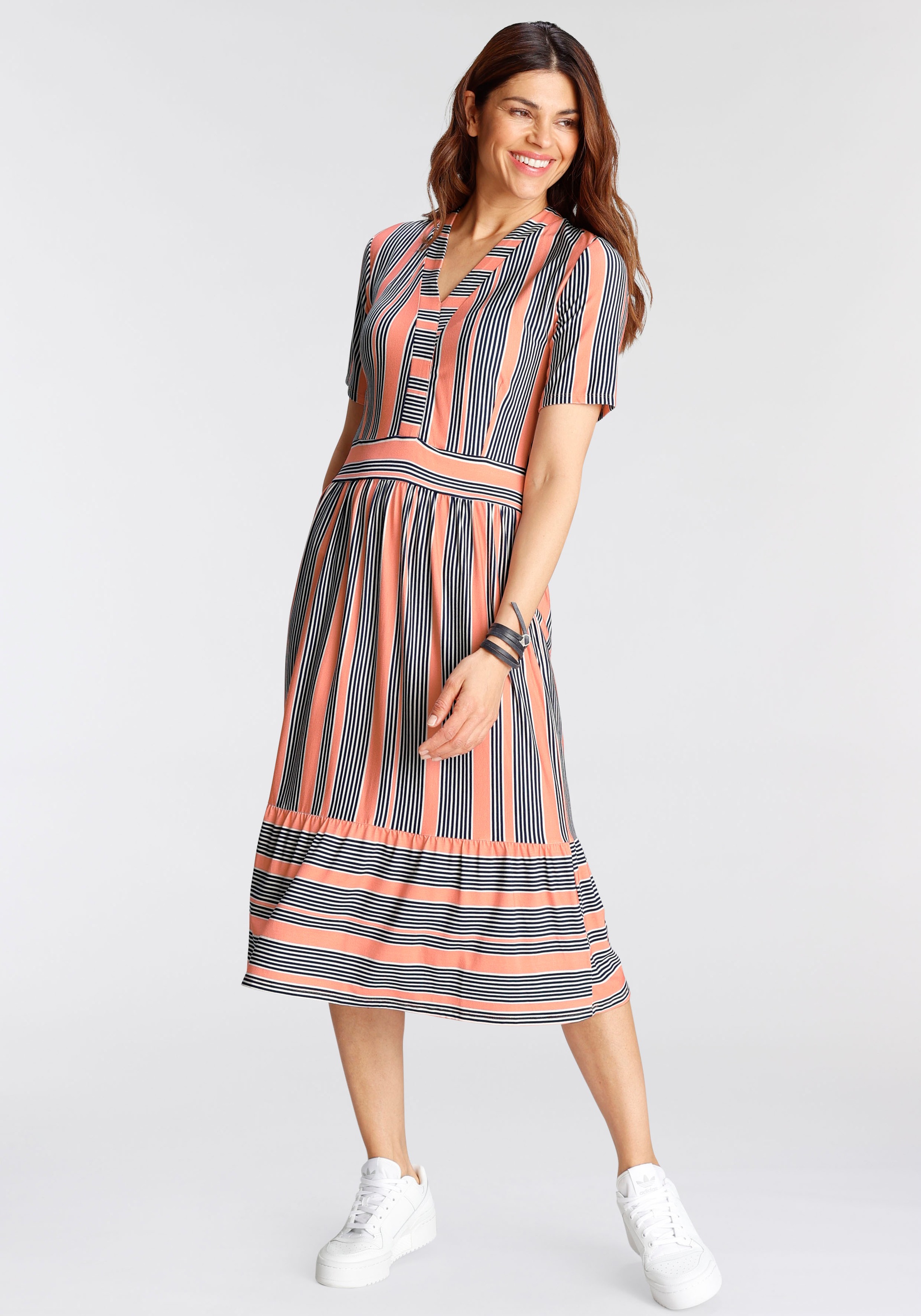 Image of Boysen's Jerseykleid, mit Streifen bei Ackermann Versand Schweiz