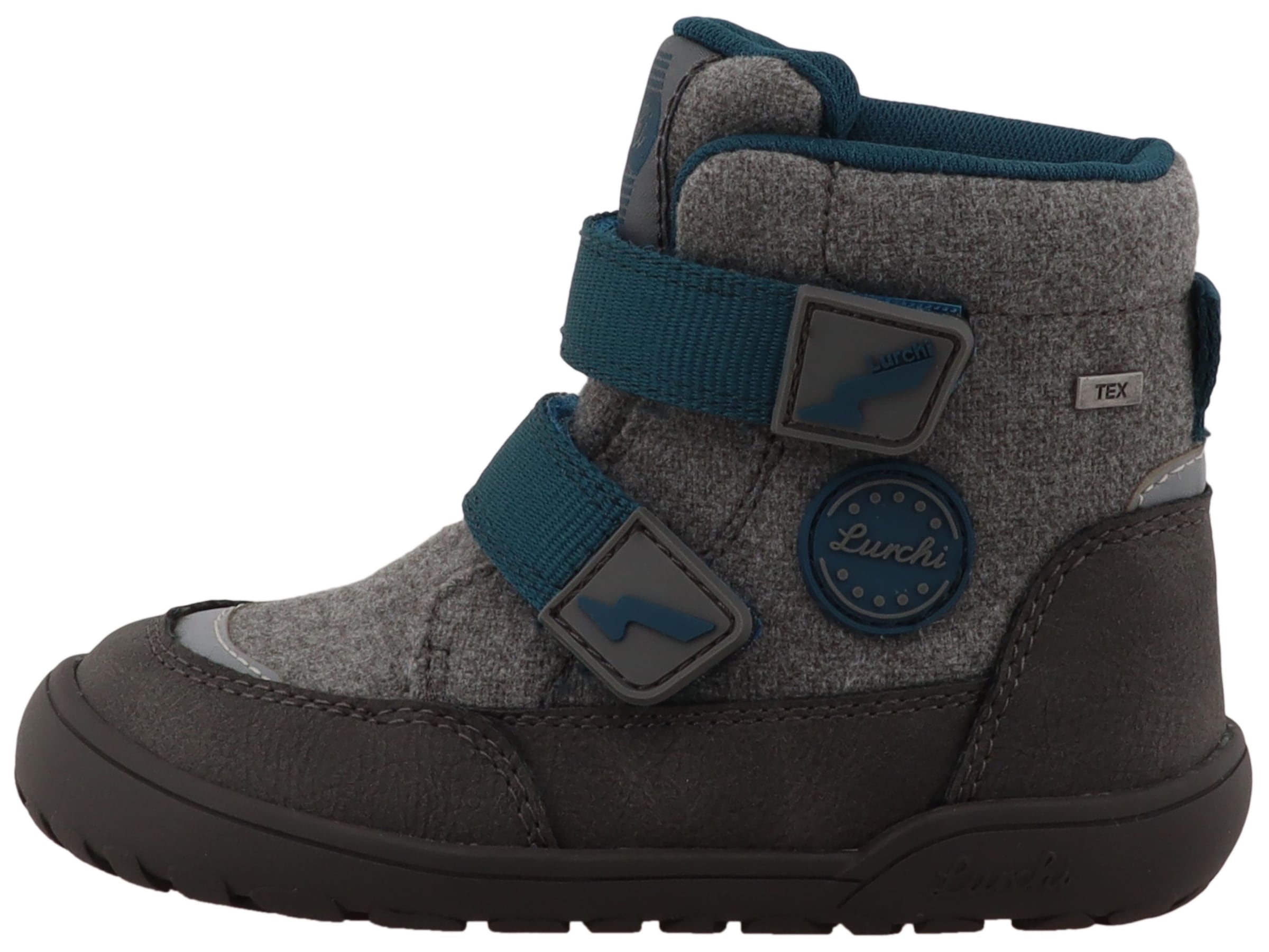Lurchi Chaussures pieds nus »Jumpy Barefoot-TEX«  Winterboots mit Kontrastbesätzen, Grössenschablone zum Download