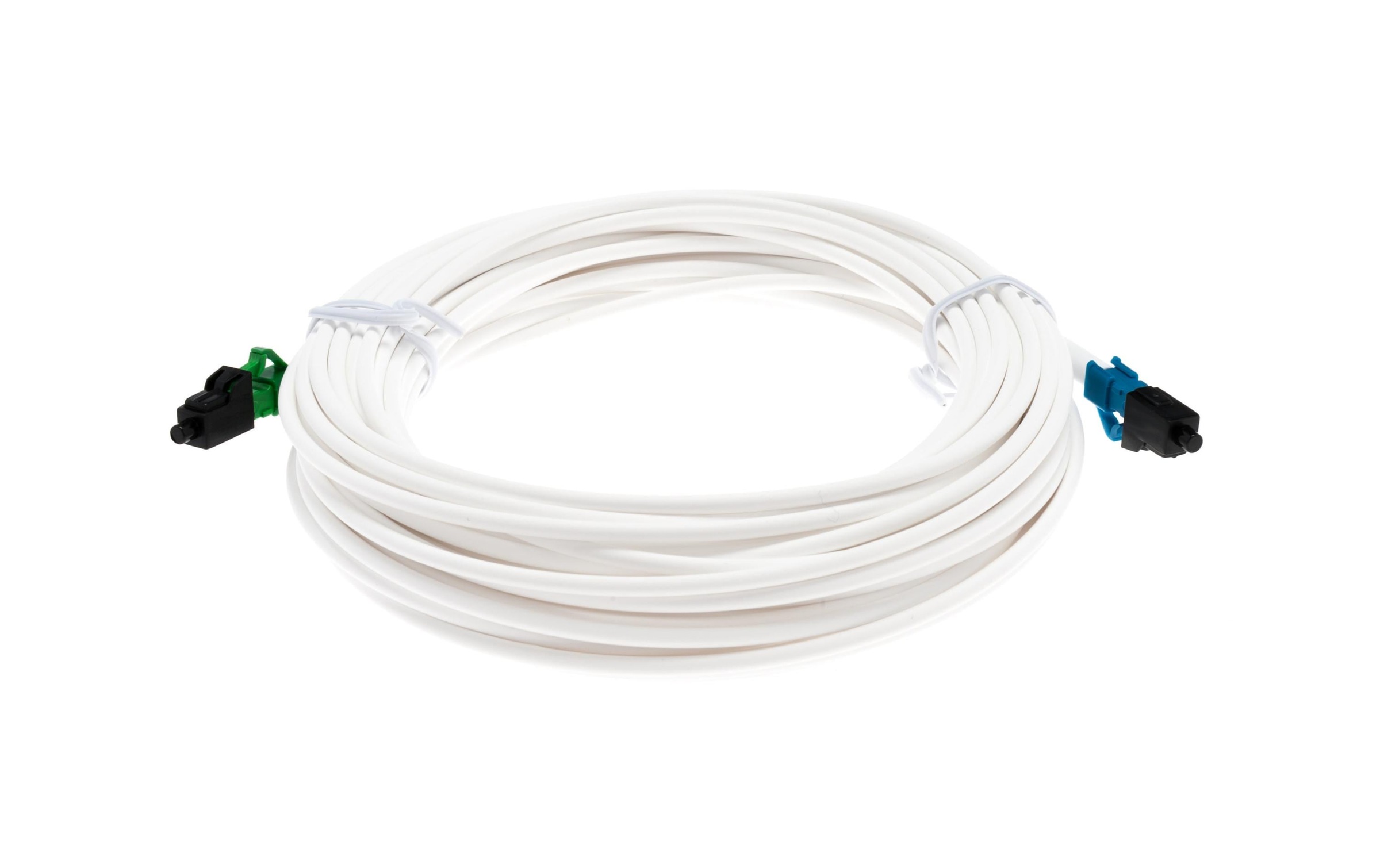 Image of Glasfaserkabel "Swisscom LWL-Anschlusskabel SM LC/APC – LC, OS2, Simplex, 10 m" 1.000 cm