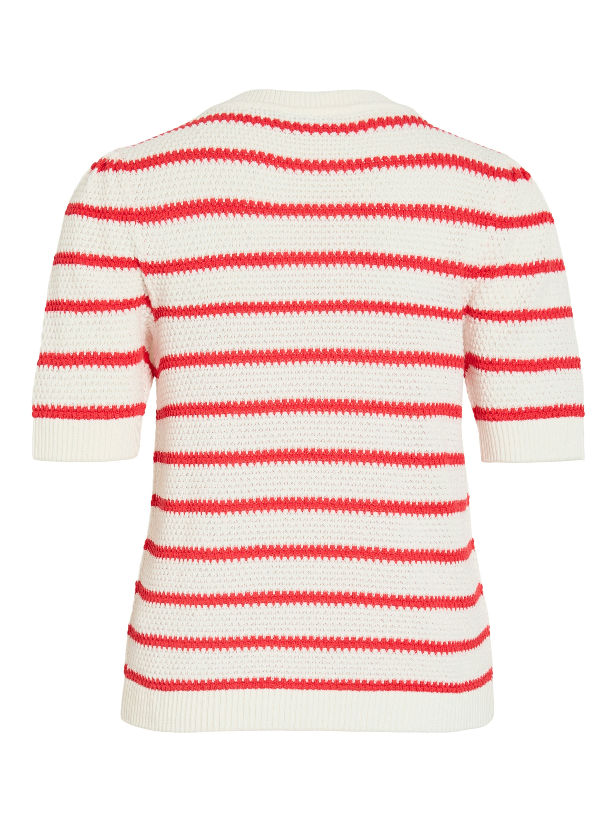 Vila Pull à manches courtes »VIDALO O-NECK S/S STRIPE KNIT-NOOS«
