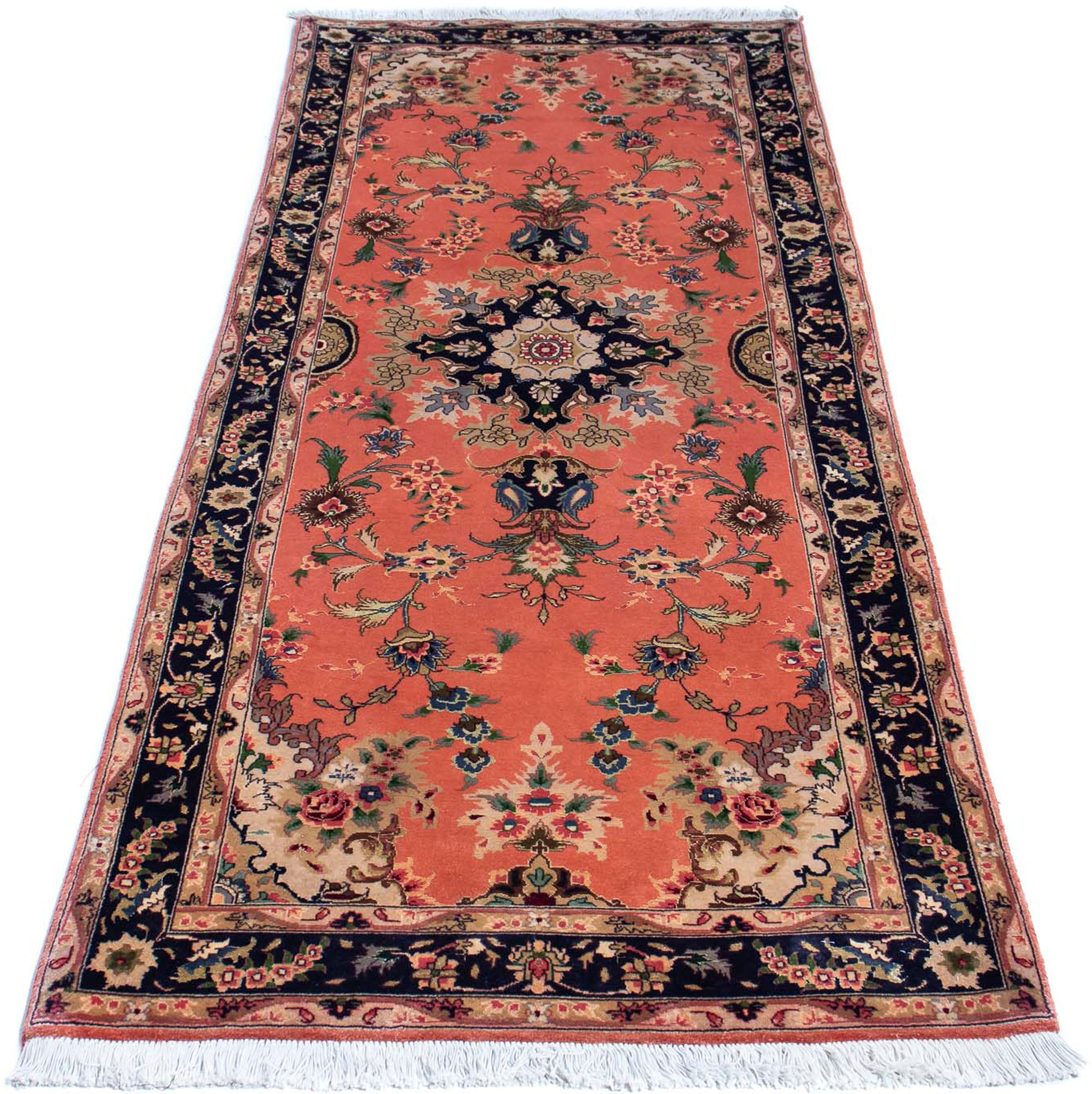 Image of morgenland Orientteppich »Perser - Täbriz - Royal - 217 x 79 cm - rost«, rechteckig, 7 mm Höhe, Wohnzimmer, Handgeknüpft, Einzelstück mit Zertifikat bei Ackermann Versand Schweiz