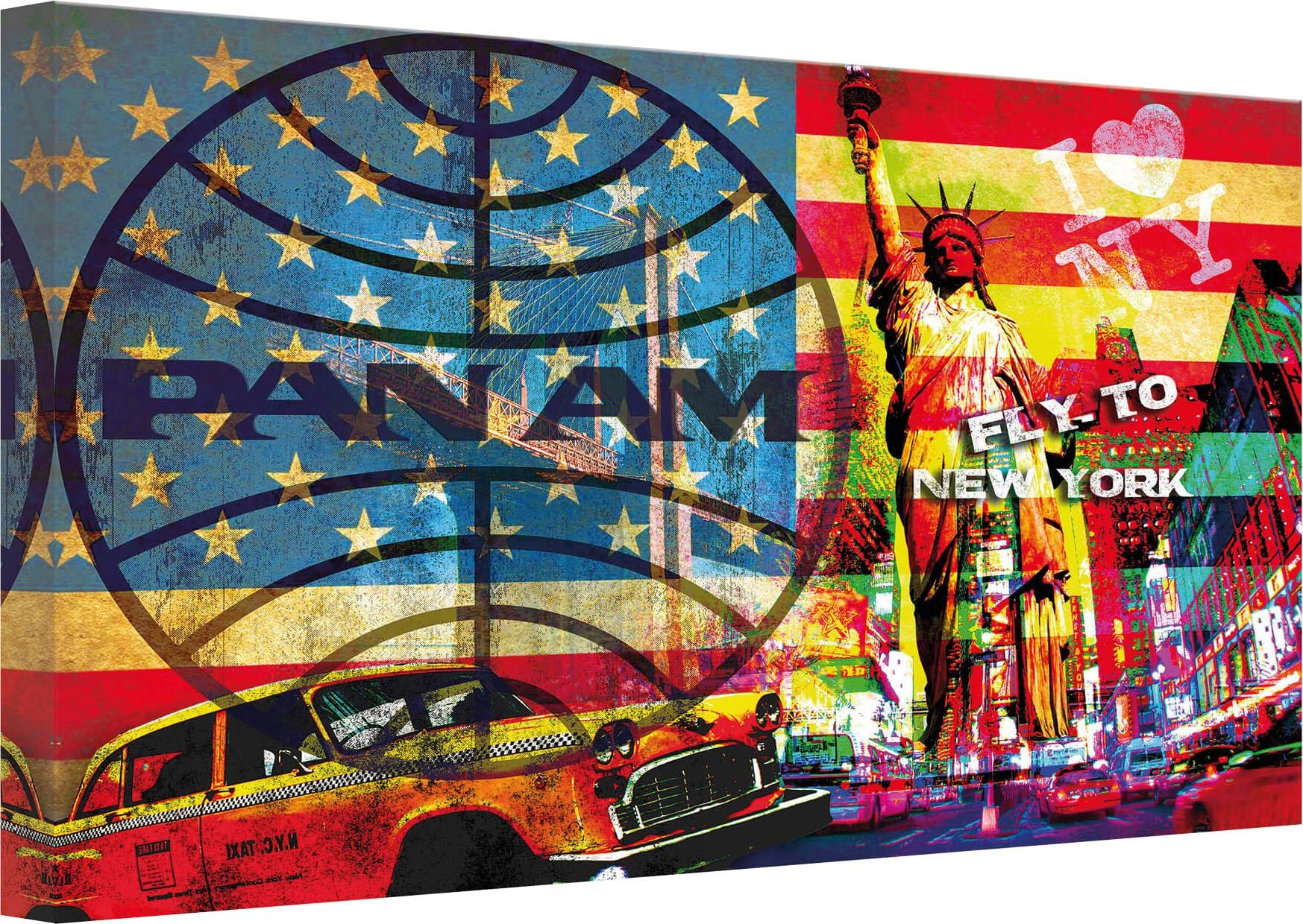 Image of Wall-Art Leinwandbild »PAN AM - New York« bei Ackermann Versand Schweiz