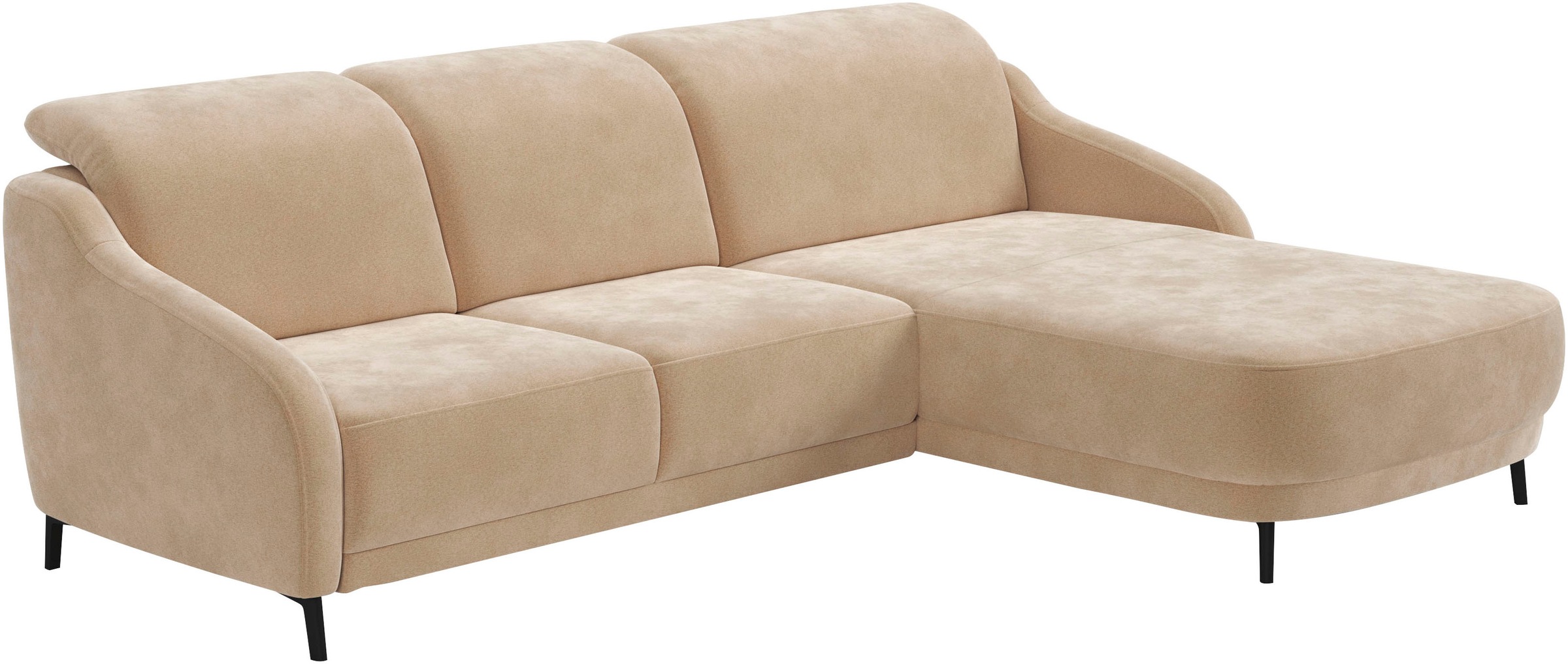 sit&more Ecksofa »Blues L-Form« wahlweise mit Klapptisch und USB