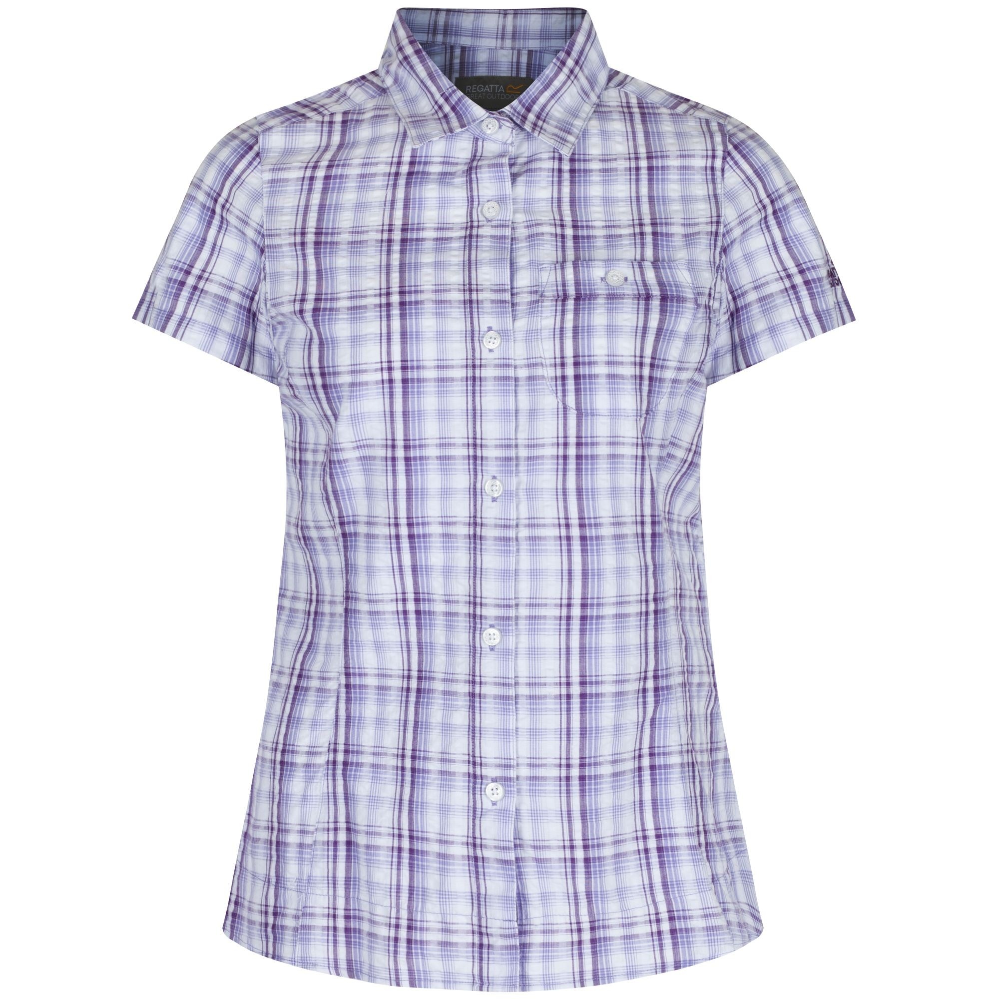 Kurzarmbluse »Great Outdoors Damen Kurzarm-Hemd Jenna, kariert«