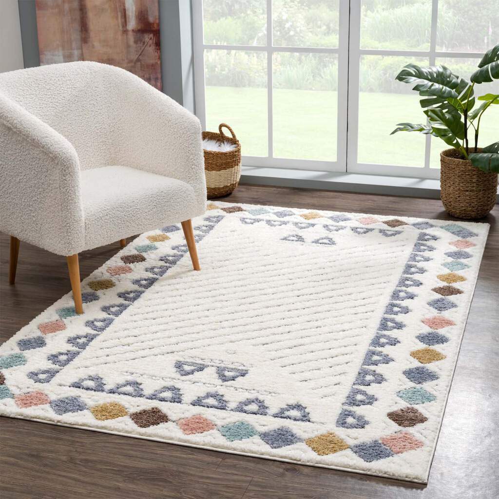Image of Carpet City Hochflor-Teppich "Focus 3034" rechteckig 20 mm Höhe Läufer, Boho, Hochtief-Muster/ 3D-Effekt, für Wohnzimmer, Schlafzimmer