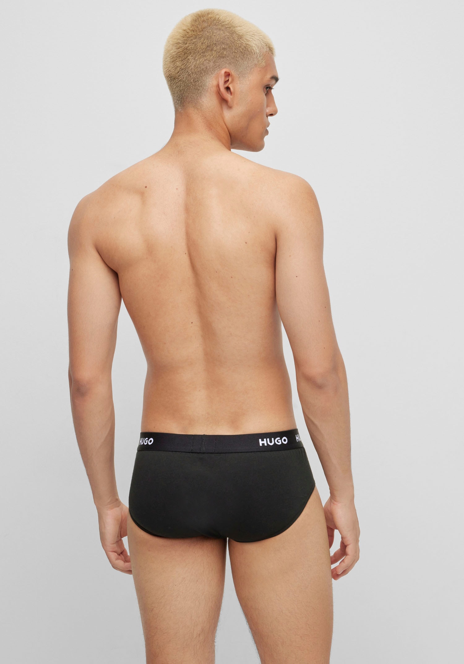 HUGO Underwear Hüftslip »HIPBRIEF TRIPLETPACK«, (Packung, 3 St., 3er Pack), mit modischem HUGO Logo-Elastikbund