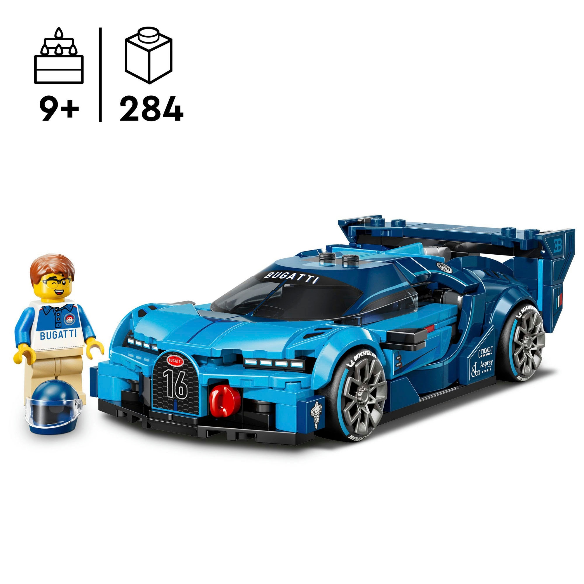 LEGO® Pions de construction »Bugatti Vision GT Hypersportwagen (77253), LEGO Speed Champions« Made in Europe