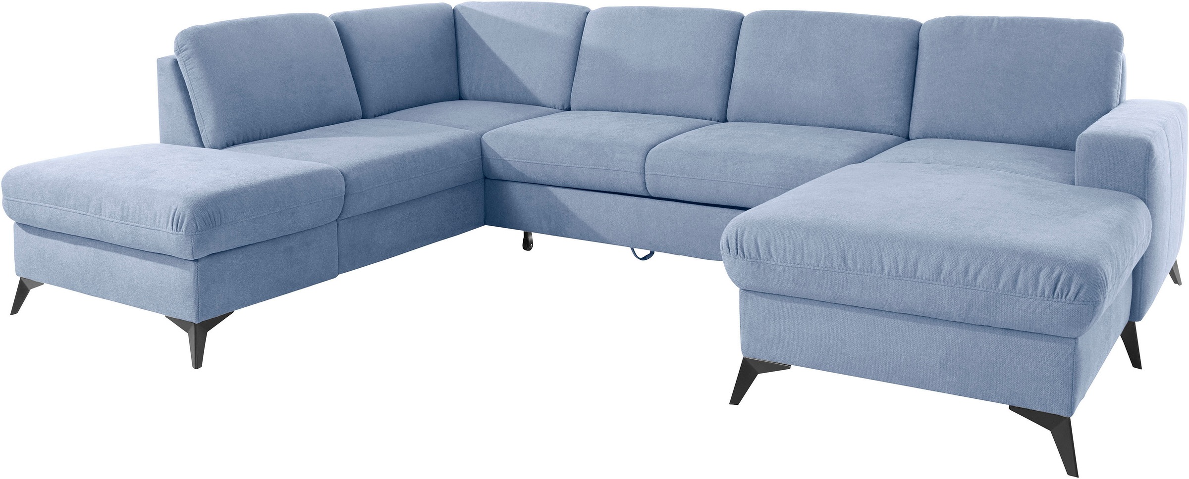 Places of Style Wohnlandschaft »Lolland U-Form«, Wahlweise mit Bettfunktion und Stauraum, auch mit abwischbarem Bezug