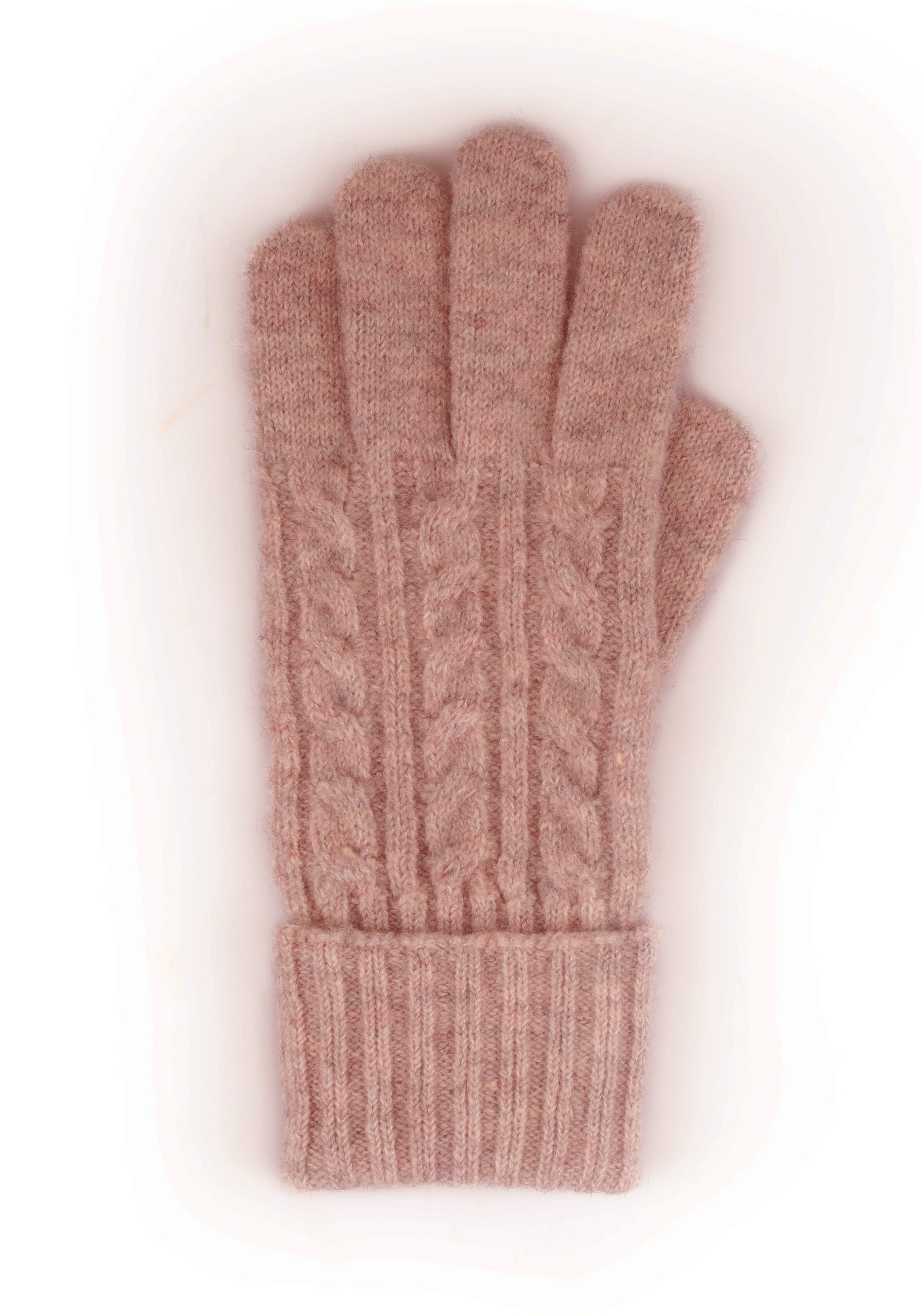 Capelli New York Gants tricotés 1 Paar,  mit Zopfstrickmuster, Feinstrick, breiter Umschlag, wärmend