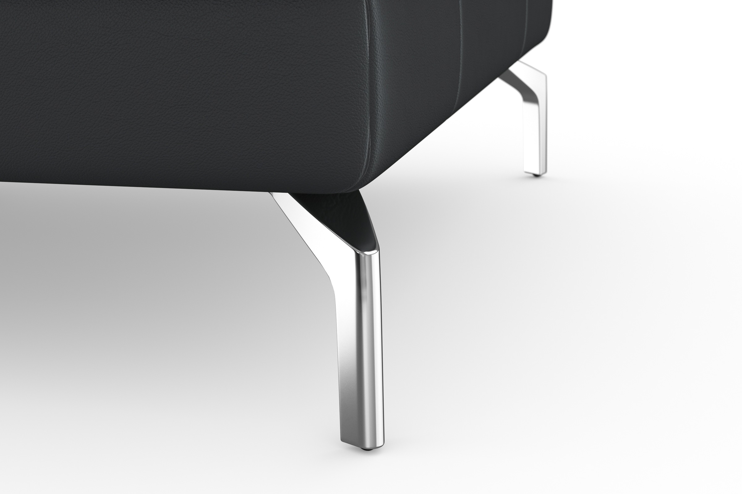 sit&more Ecksofa »Bendigo L-Form«, inklusive Sitztiefenverstellung, Bodenfreiheit 15 cm, 2 Fussfarben
