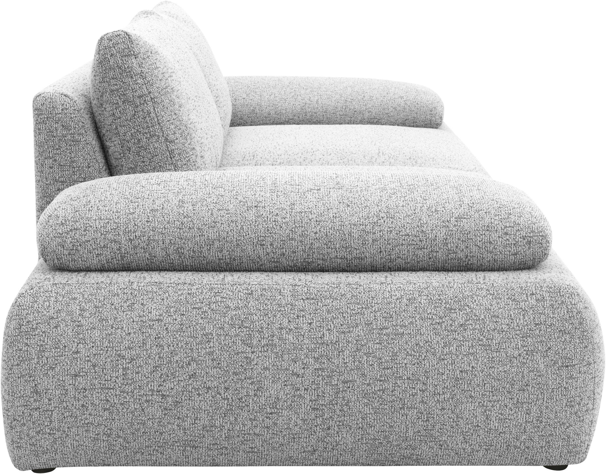 DOMO collection Big-Sofa »800016 Megasofa Breite 244cm, Federkernunterfederung«, (2 St.), moderner Strukturstoff aus 95% Polyester und 5% Baumwolle