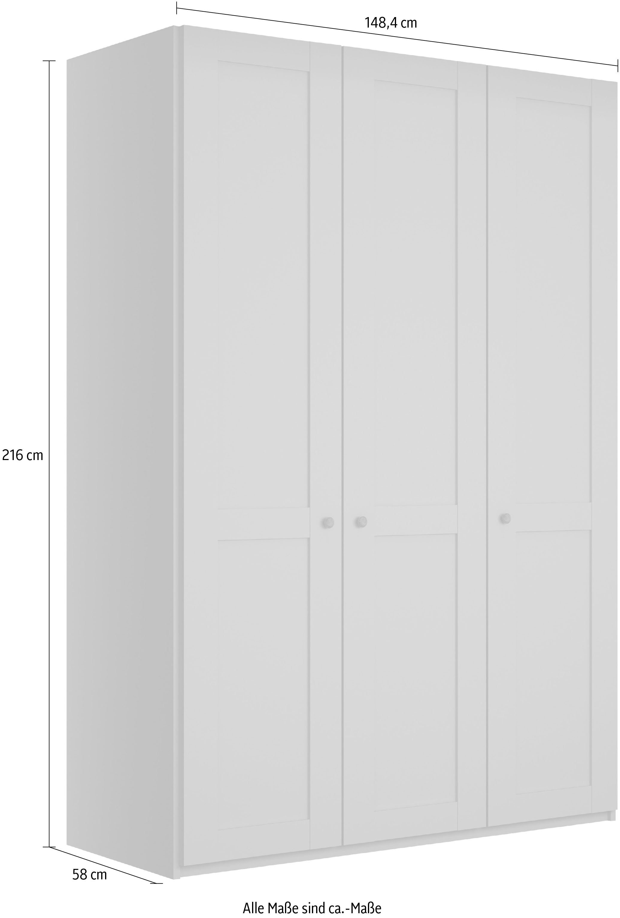 WIEMANN Armoire à portes battantes »Göteborg, Kleiderschrank, Schrank, Wäscheschrank« 4 Breiten, MADE IN GERMANY,  inkl. Türendämpfung, langlebige Qualität, viel Stauraum