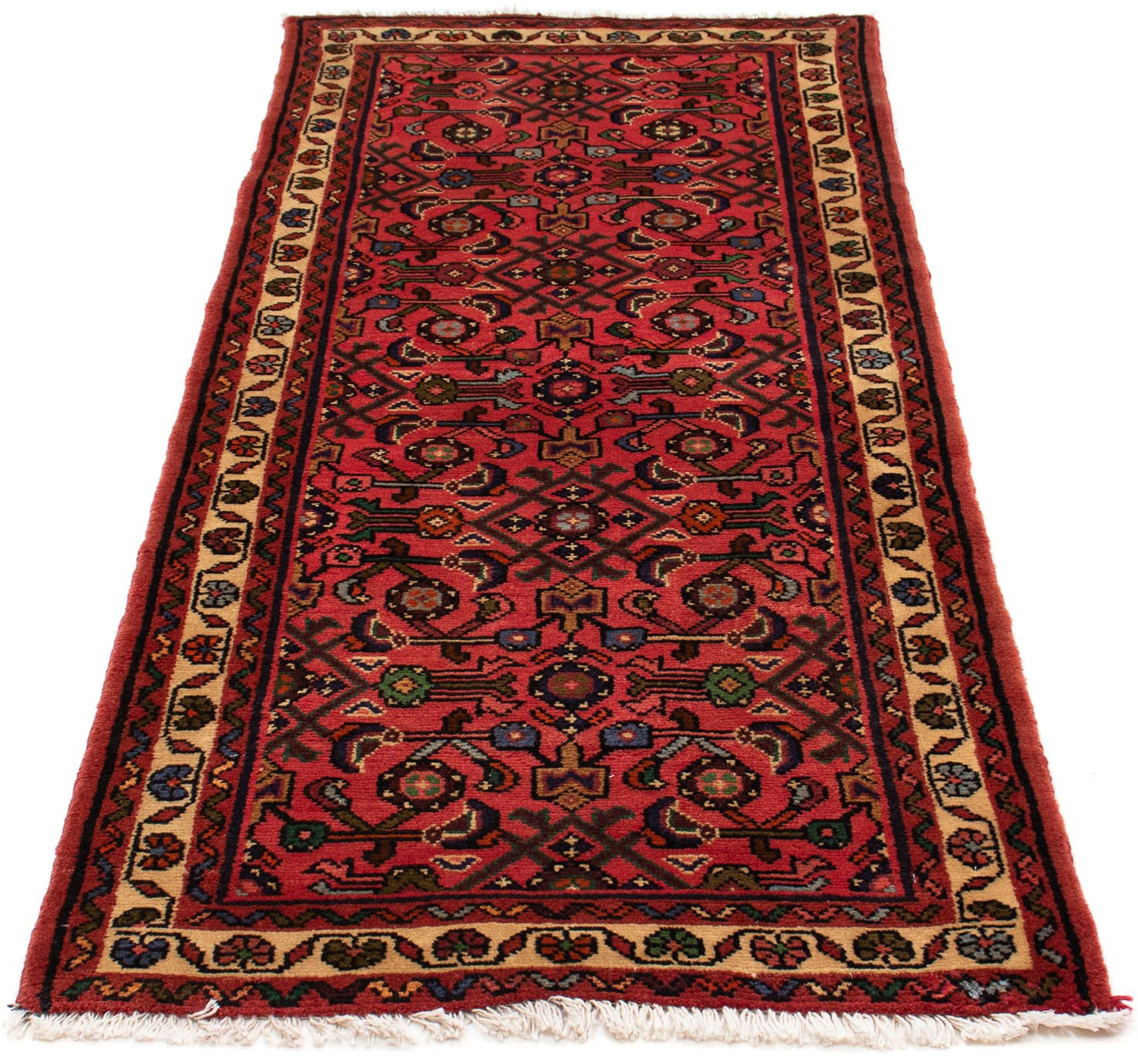 Image of morgenland Orientteppich »Perser - Nomadic - 192 x 80 cm - dunkelrot«, rechteckig, 10 mm Höhe, Wohnzimmer, Handgeknüpft, Einzelstück mit Zertifikat bei Ackermann Versand Schweiz