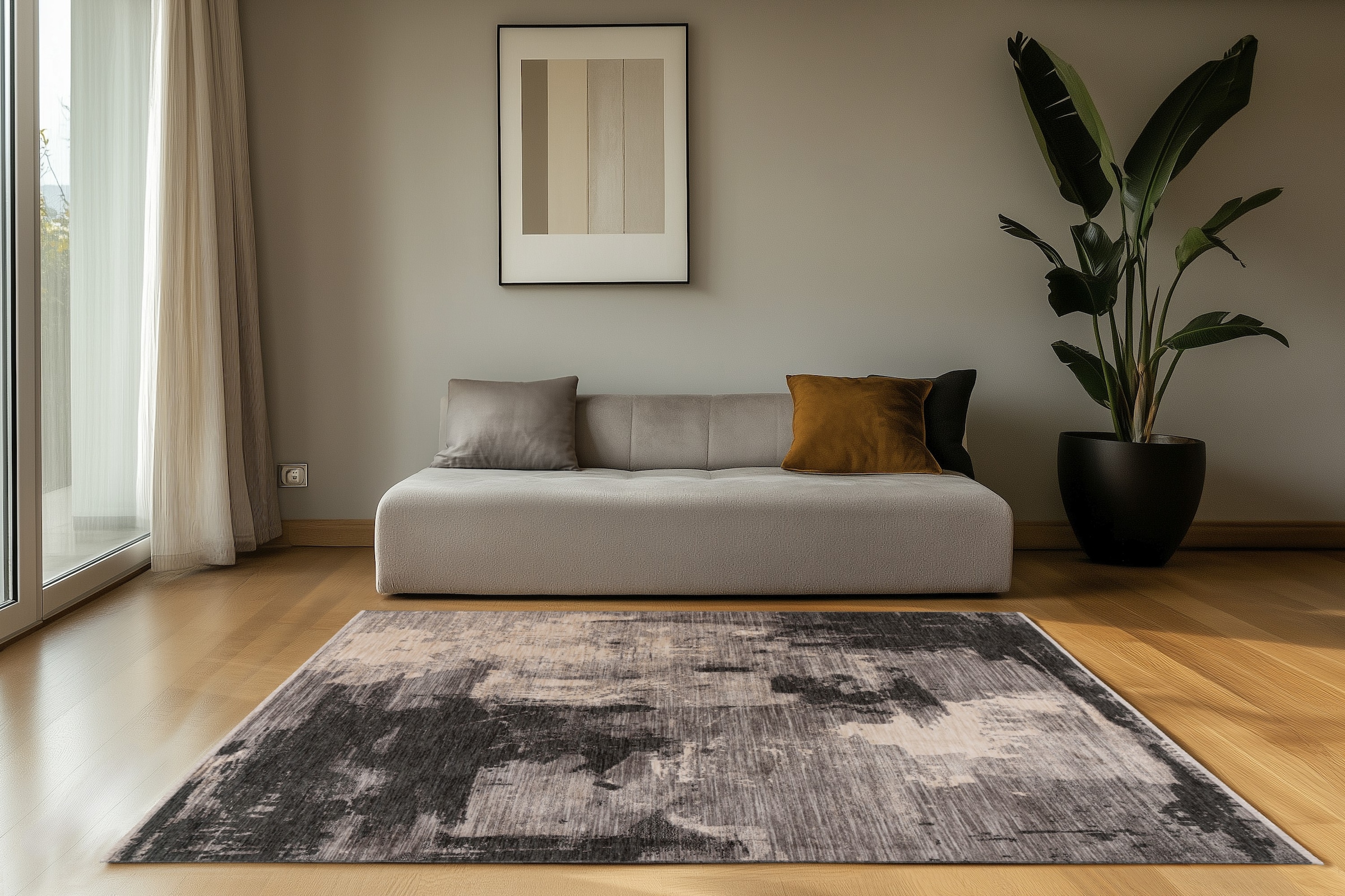 Kayoom Tapis »Fissy 125« Rectangulaire 10 mm Höhe Kurzflor, Wohnzimmer