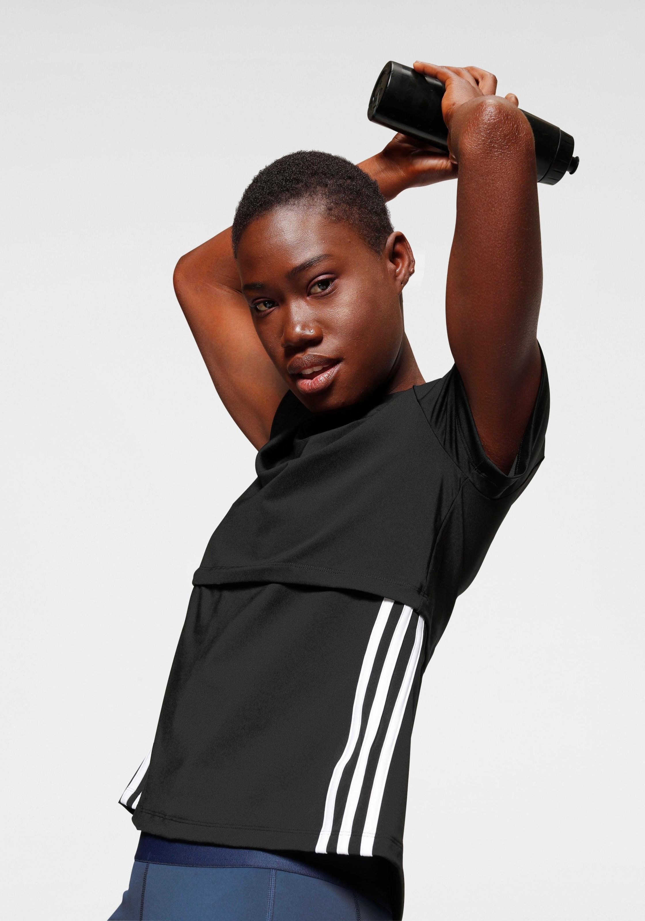 Funktionsshirt »3 STRIPES CAP SLV TEE«