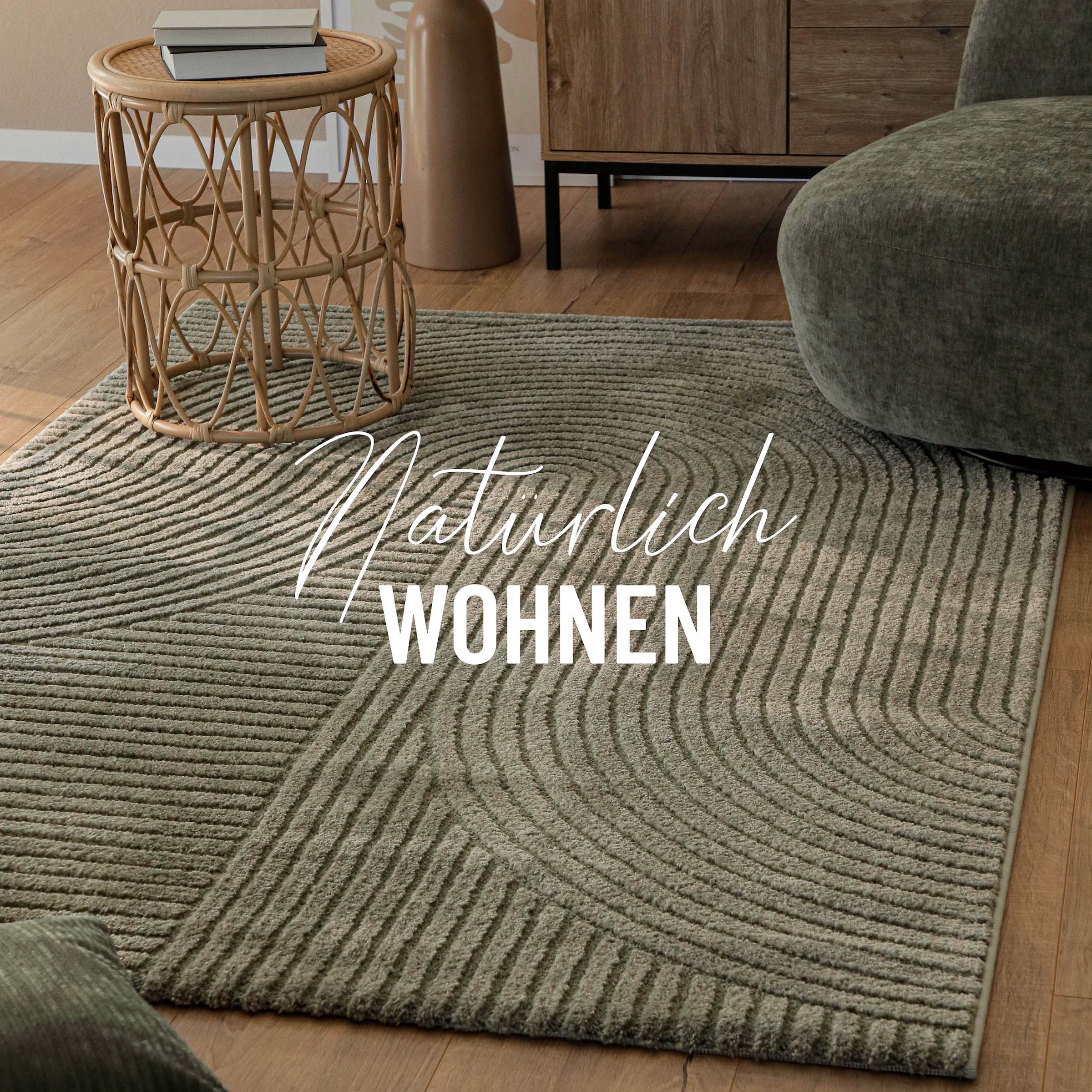 Wecon home Tapis »Bolen« Rectangulaire 14 mm Höhe Gewebter Teppich, Kurzflor, 3D Design, pflegeleicht, Wohnzimmer