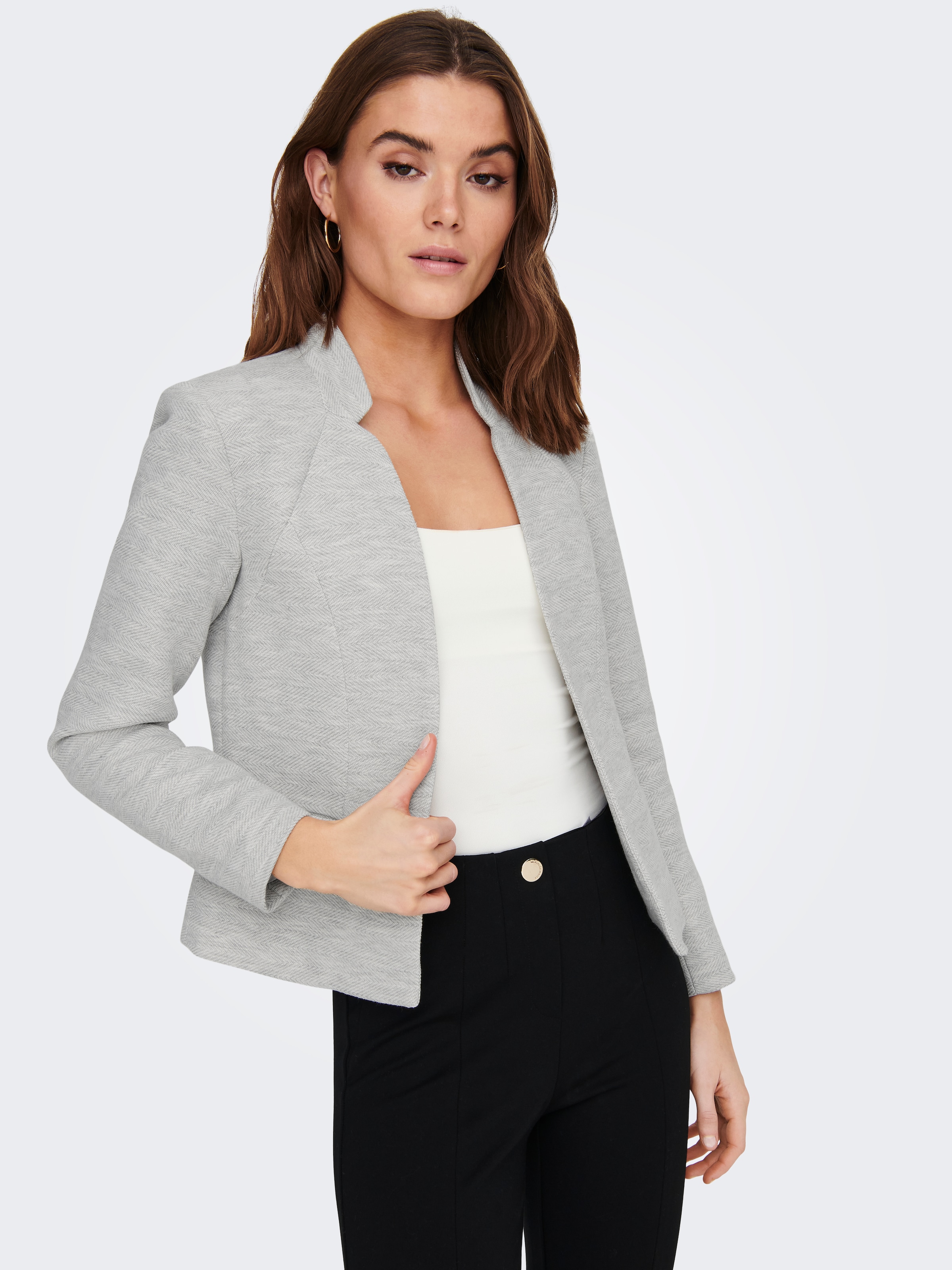 ONLY Blazer court »ONLADDY-LINEA L/S SHORT BLAZER CC TLR« Materialmix, regular fit