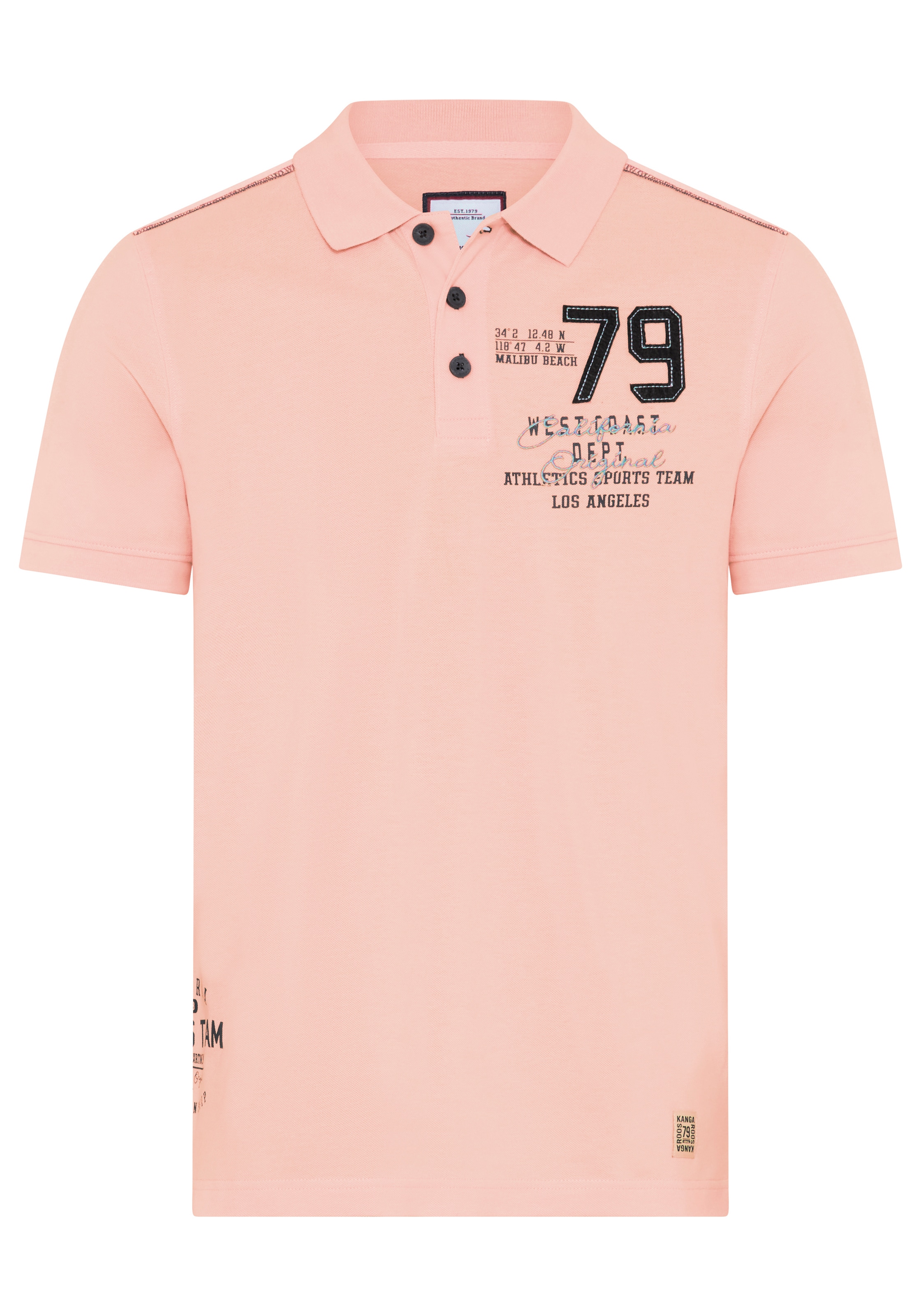 KangaROOS Poloshirt schmale Passform, mit Halbarm, aus Piqué-Material