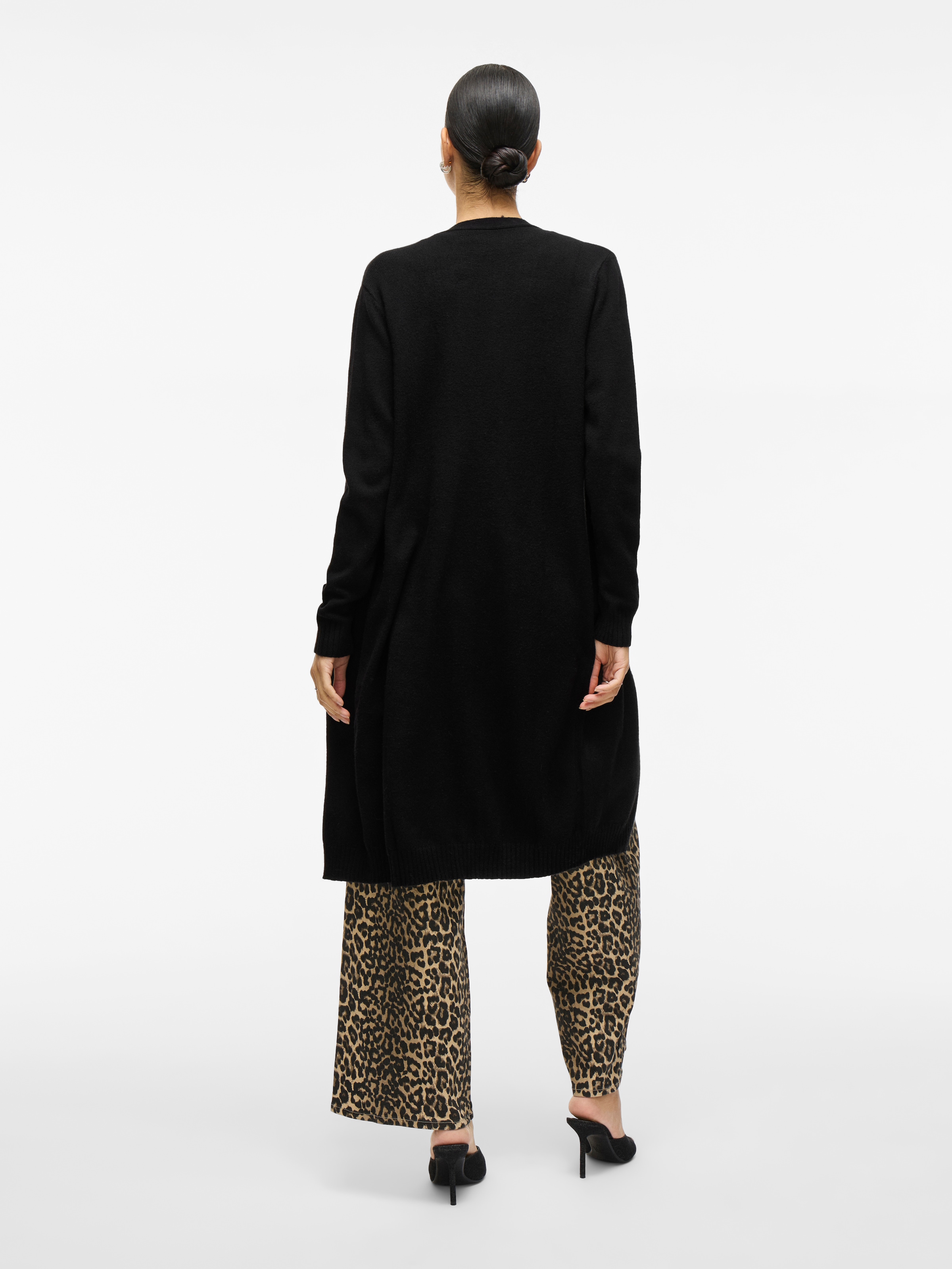 Vila Cardigan long »VIRIL LONG L/S  KNIT CARDIGAN - NOOS« en forme mi-longue jusqu’aux genoux
